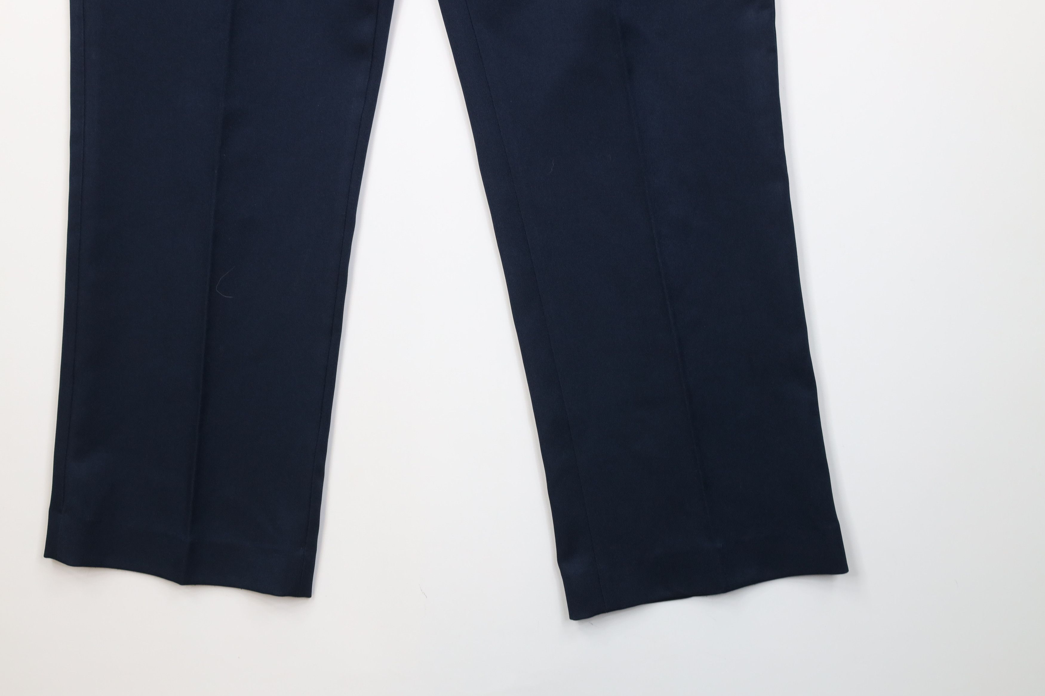 Vintage Vintage 70s Streetwear Flared Wide Leg Chino Pants Blue USA Size US 34 / EU 50 - 5 Thumbnail