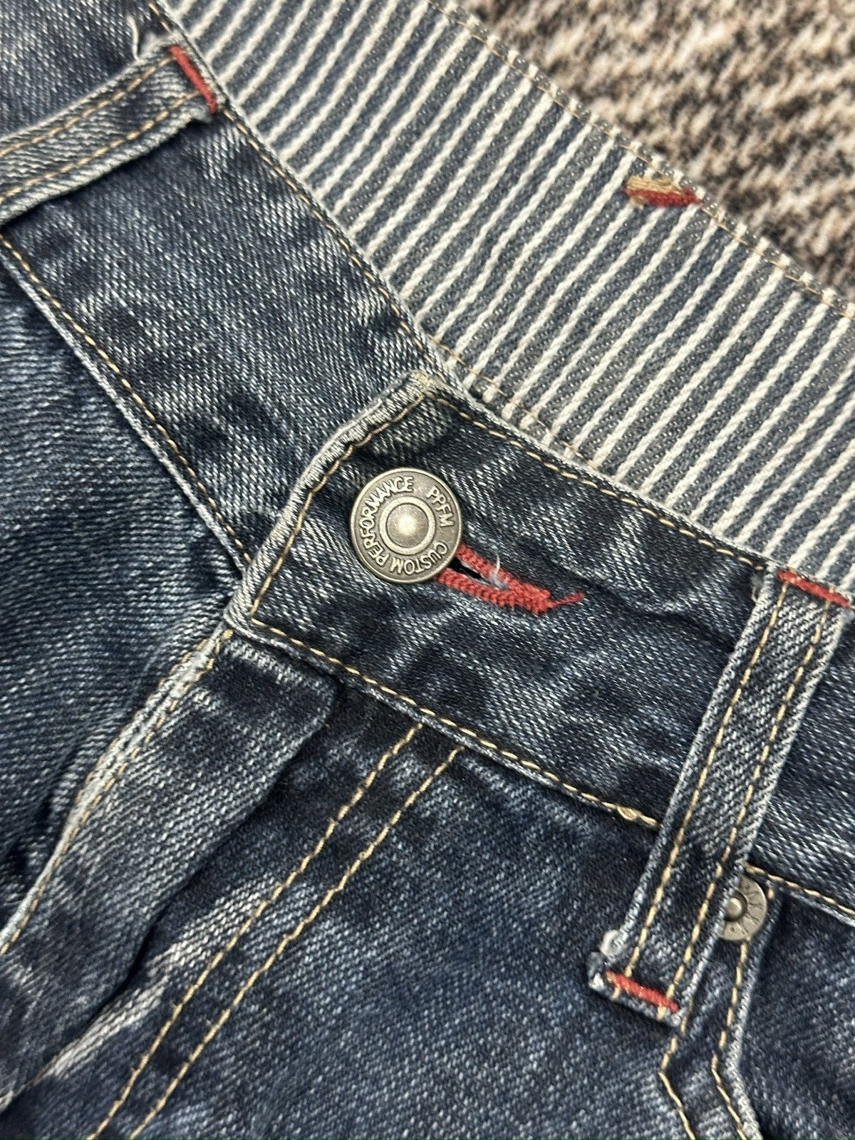 If Six Was Nine × Le Grande Bleu (L.G.B.) × PPFM Vintage Wide Jeans Baggy Multiple Pocket By PPFM Size US 30 / EU 46 - 5 Thumbnail