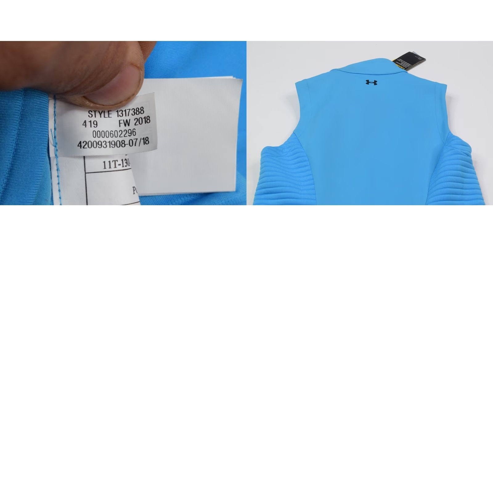 Under Armour Under Armour Storm Daytona Vest Womens XS Blue Full Zip Sleeveless Activewear Size XS / US 0-2 / IT 36-38 - 8 Thumbnail