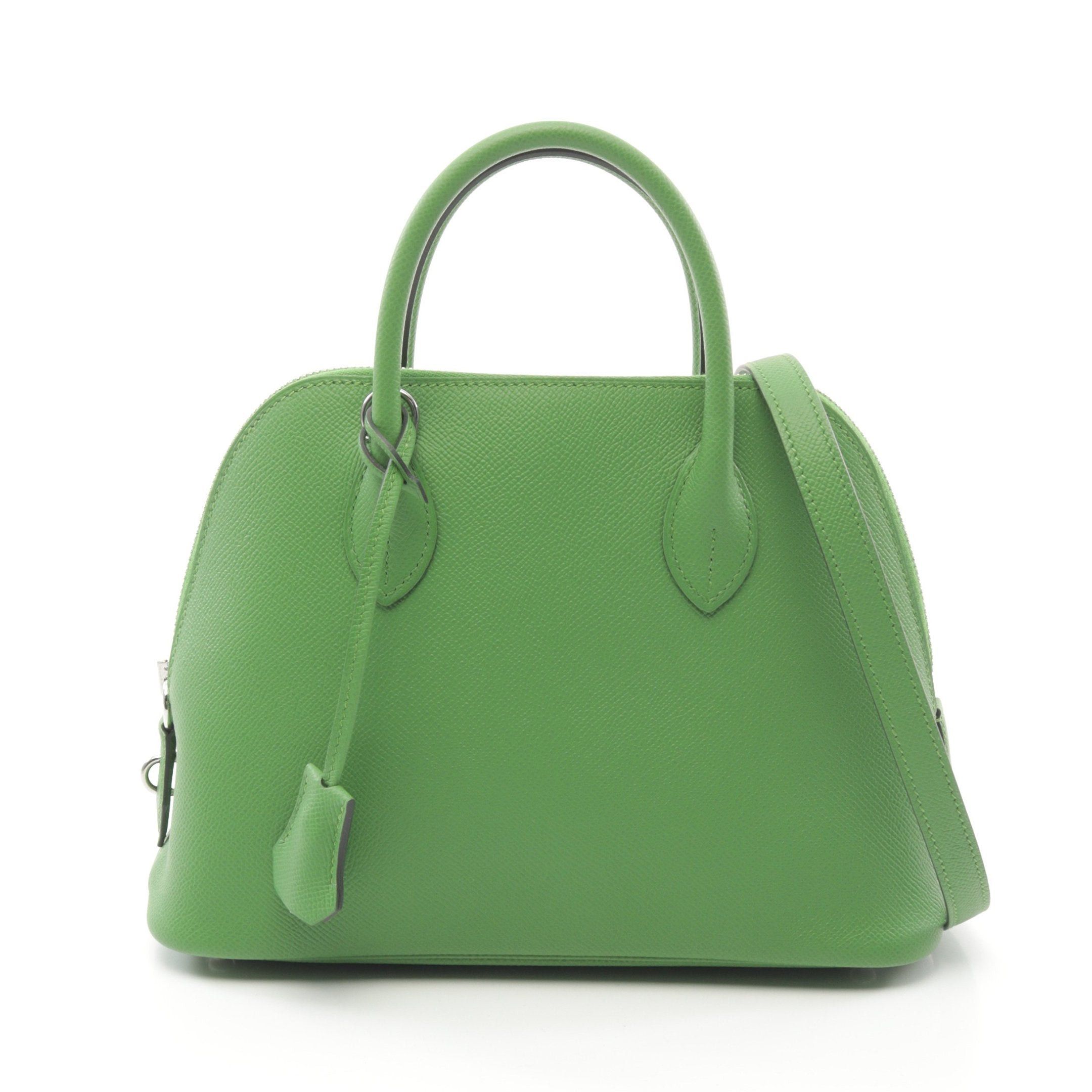 Hermes Bolide 1923 25 Veil Yucca Handbag Veau Epsom Green Silver Hardware B Stamp