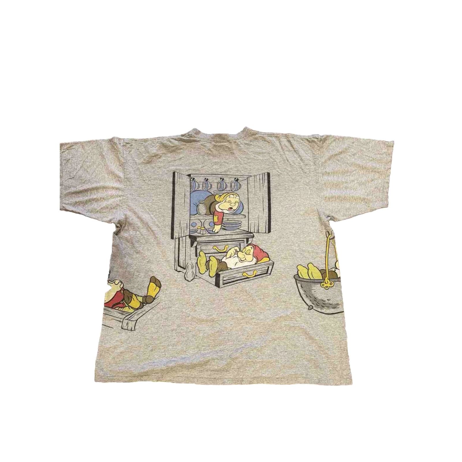 Disney VINTAGE Disney Snow White 7 Dwarfs All Over Print AOP Sleep shirt One Size Gray Size US XXL / EU 58 / 5 - 3 Thumbnail