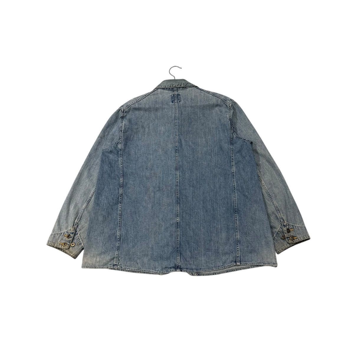 Edwin Vintage Edwin Chore Worker Distressed Denim Jacket Size US M / EU 48-50 / 2 - 13 Thumbnail