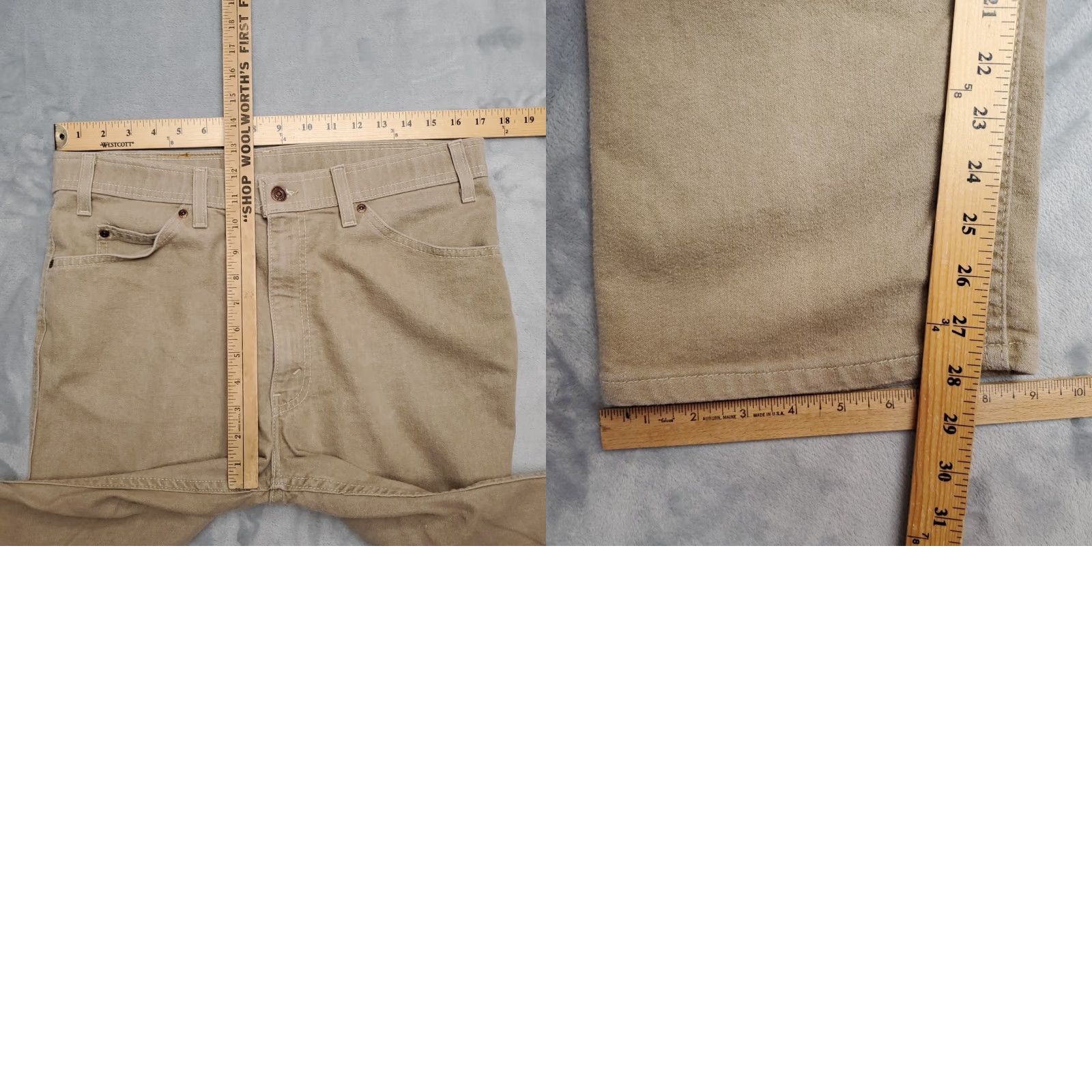 Vintage VINTAGE Levis Jeans Mens 36x29 Action 5-Pocket 80s 90s USA Made Brown Denim Pants Shirt? (careful) Size US 36 / EU 52 - 9 Thumbnail