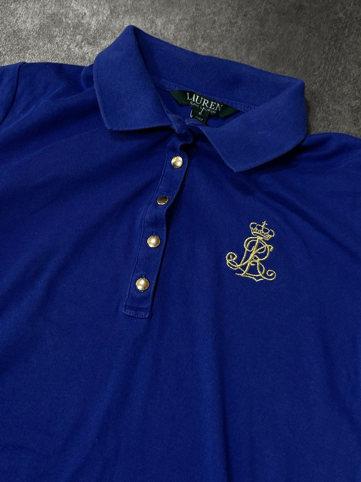 Polo Ralph Lauren 🔥Offers🔥Ralph Lauren Polo Tee Luxury Gold Logo Size S / US 4 / IT 40 - 2 Thumbnail