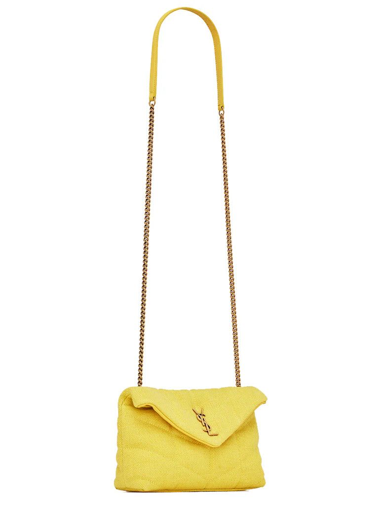 Saint Laurent Paris oc11z10325 Size: OS Puffer Toy Bag in Canvas Smooth Leather Size ONE SIZE - 2 Thumbnail