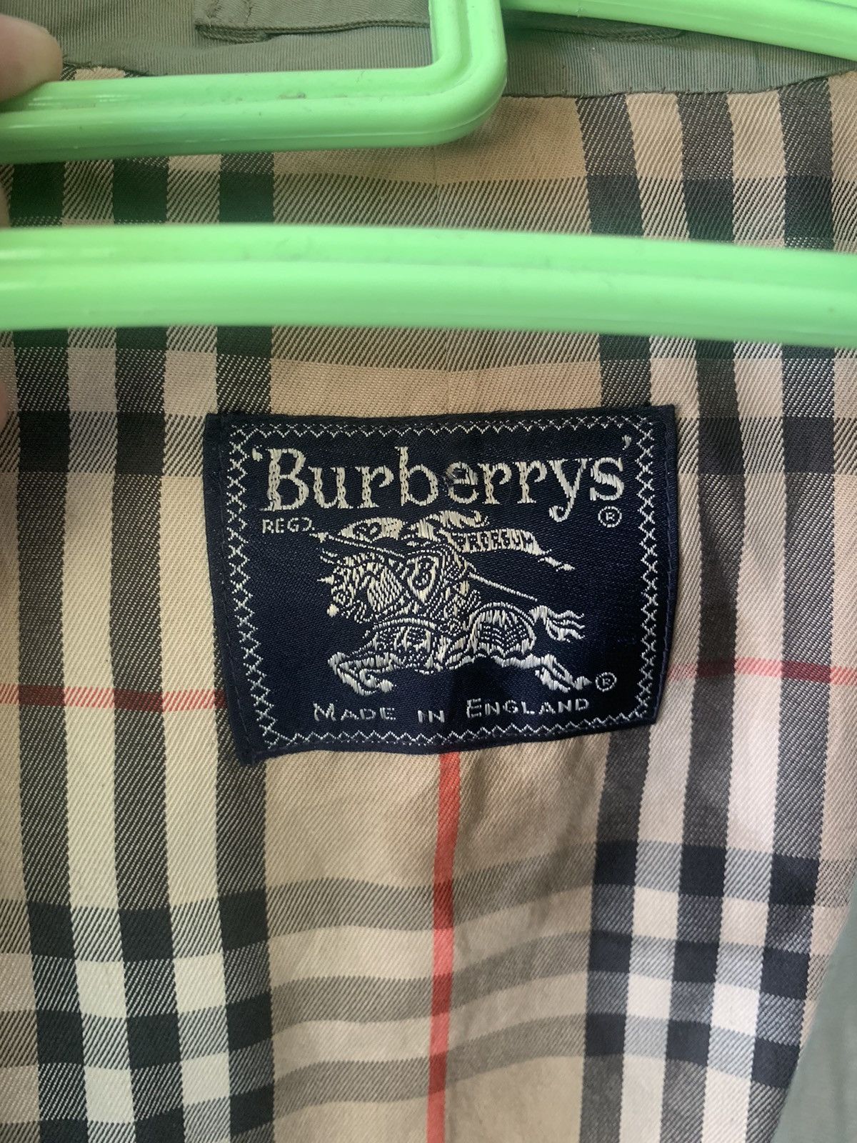 Burberry Burberrys Vintage Army Trench Coat Nova Check Lining Size US M / EU 48-50 / 2 - 15 Thumbnail