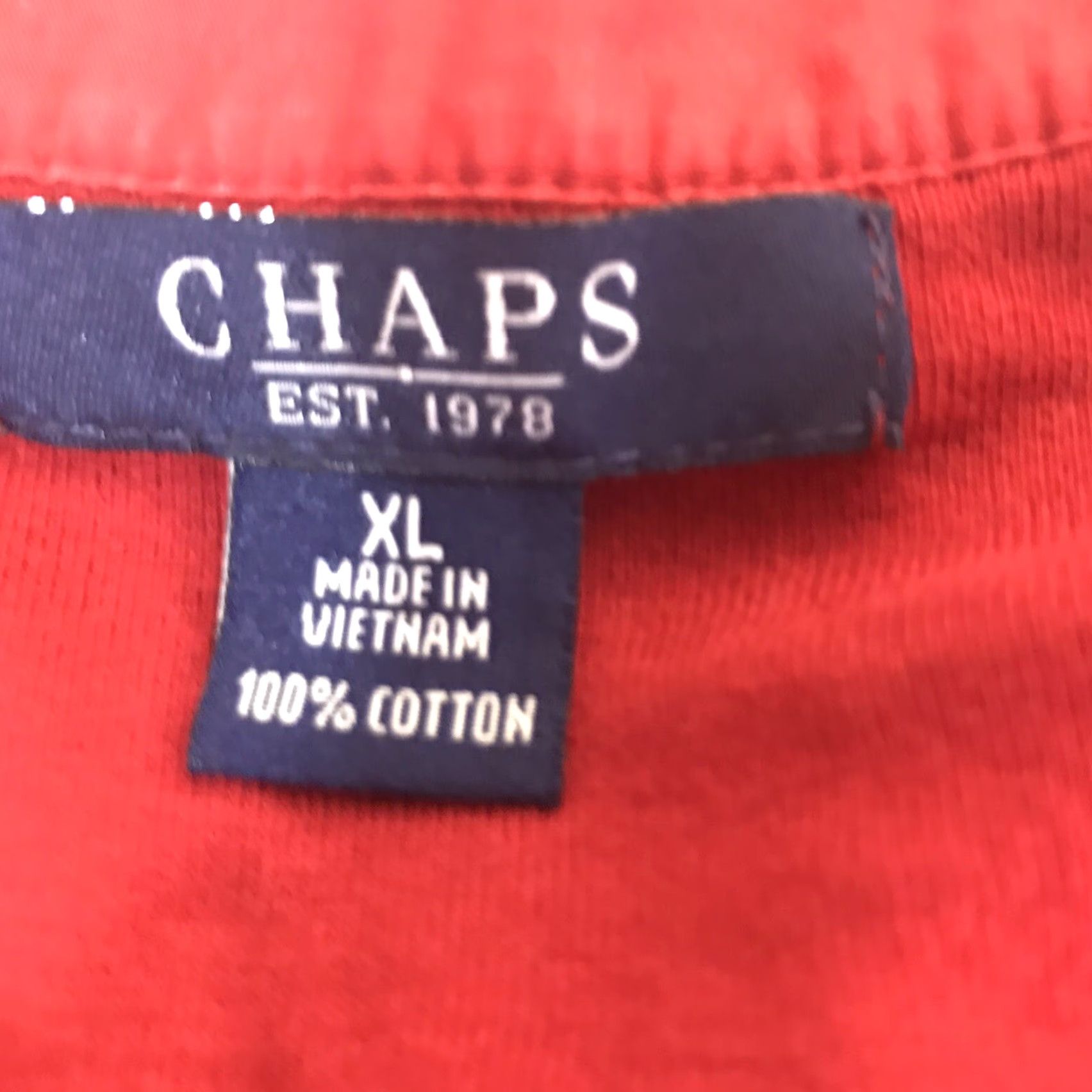 Chaps Vintage Chaps Women's V-Neck Knit Top XL Rust Short Sleeve Casual Blouse with Pockets Size XL / US 12-14 / IT 48-50 - 3 Thumbnail