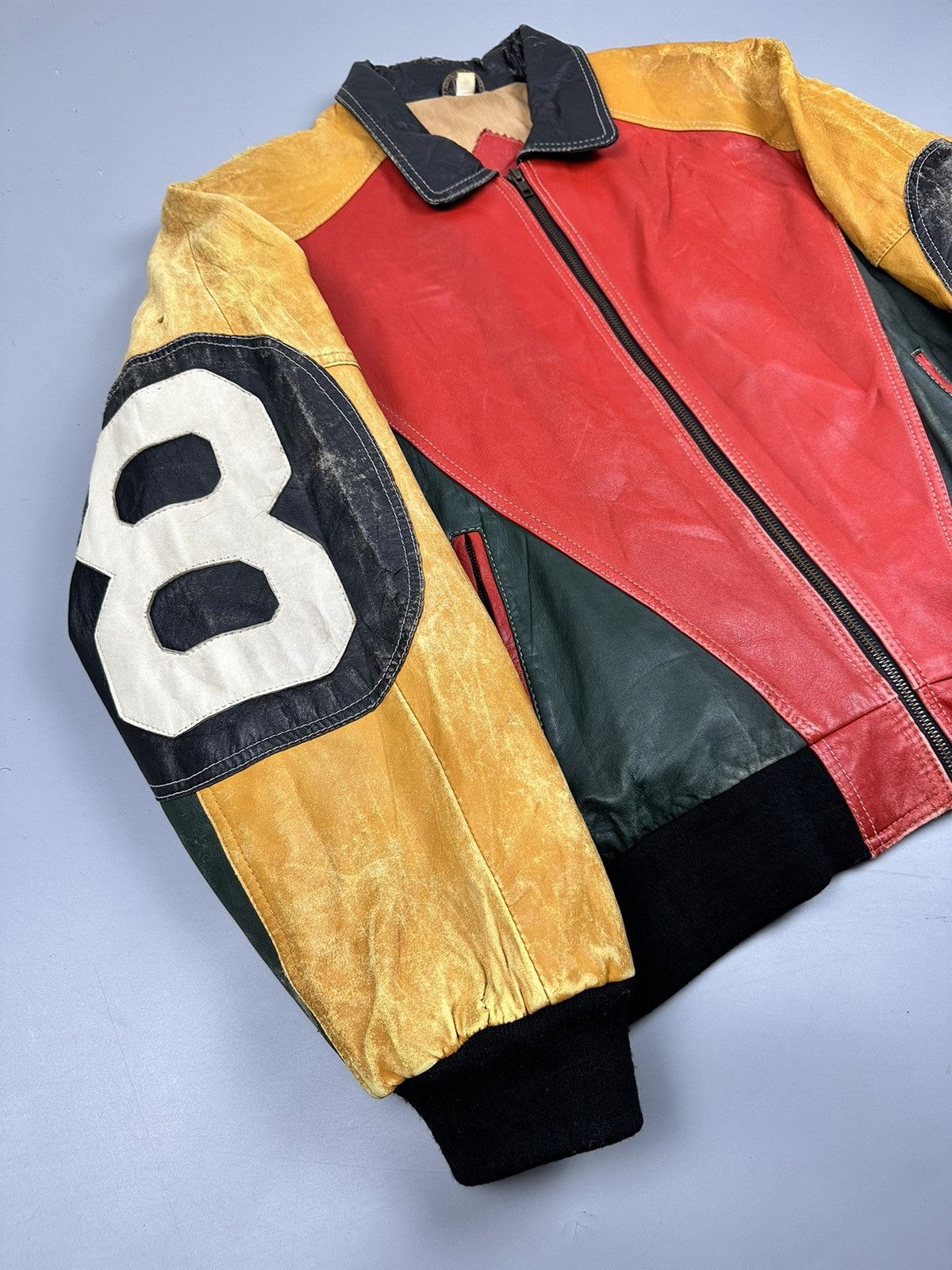 Vintage Distressed Vintage Howie & Son 8 Eight Ball Leather Jacket Size US M / EU 48-50 / 2 - 6 Thumbnail