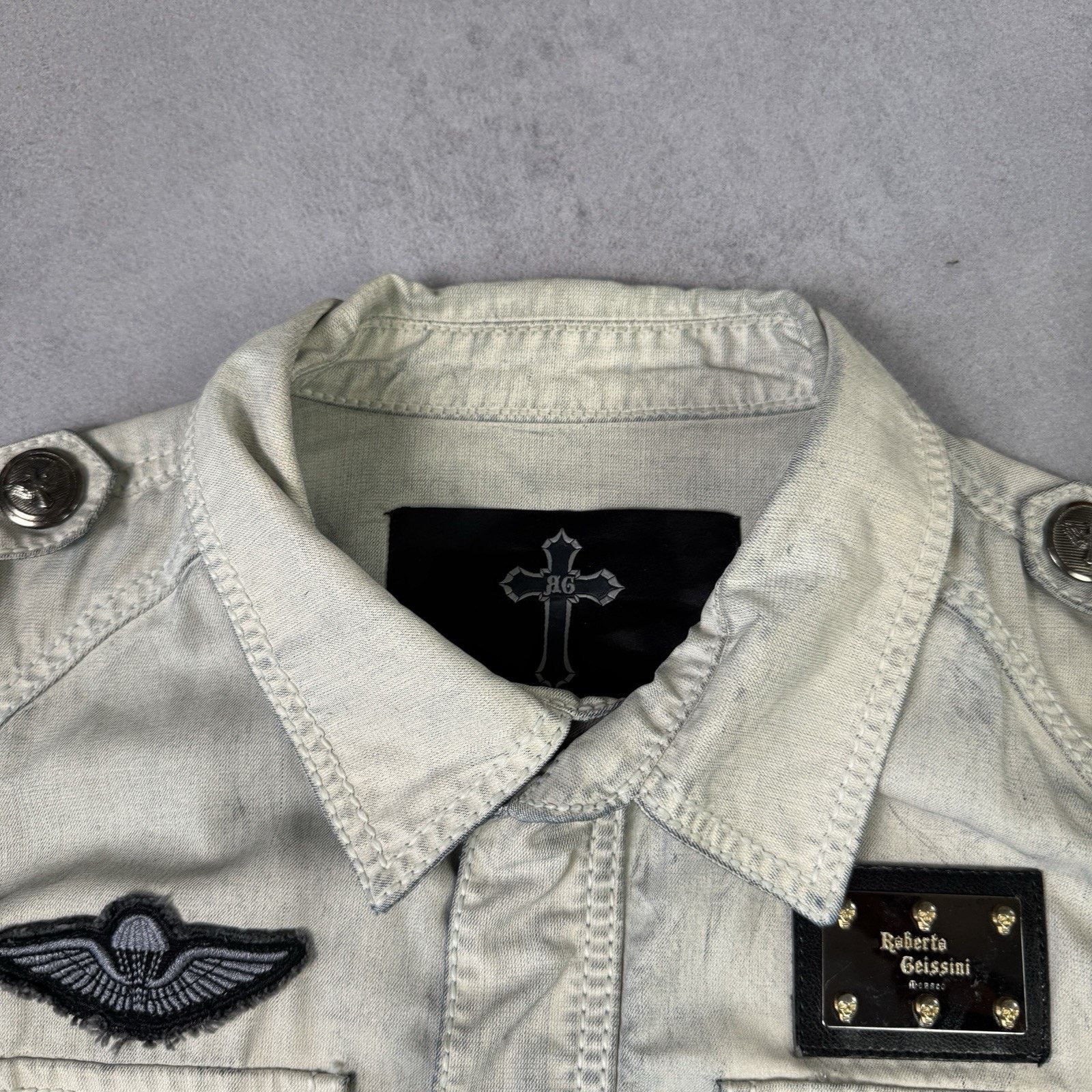 Vintage Roberto Geissini Men Jacket Size M Biker Size US M / EU 48-50 / 2 - 7 Thumbnail