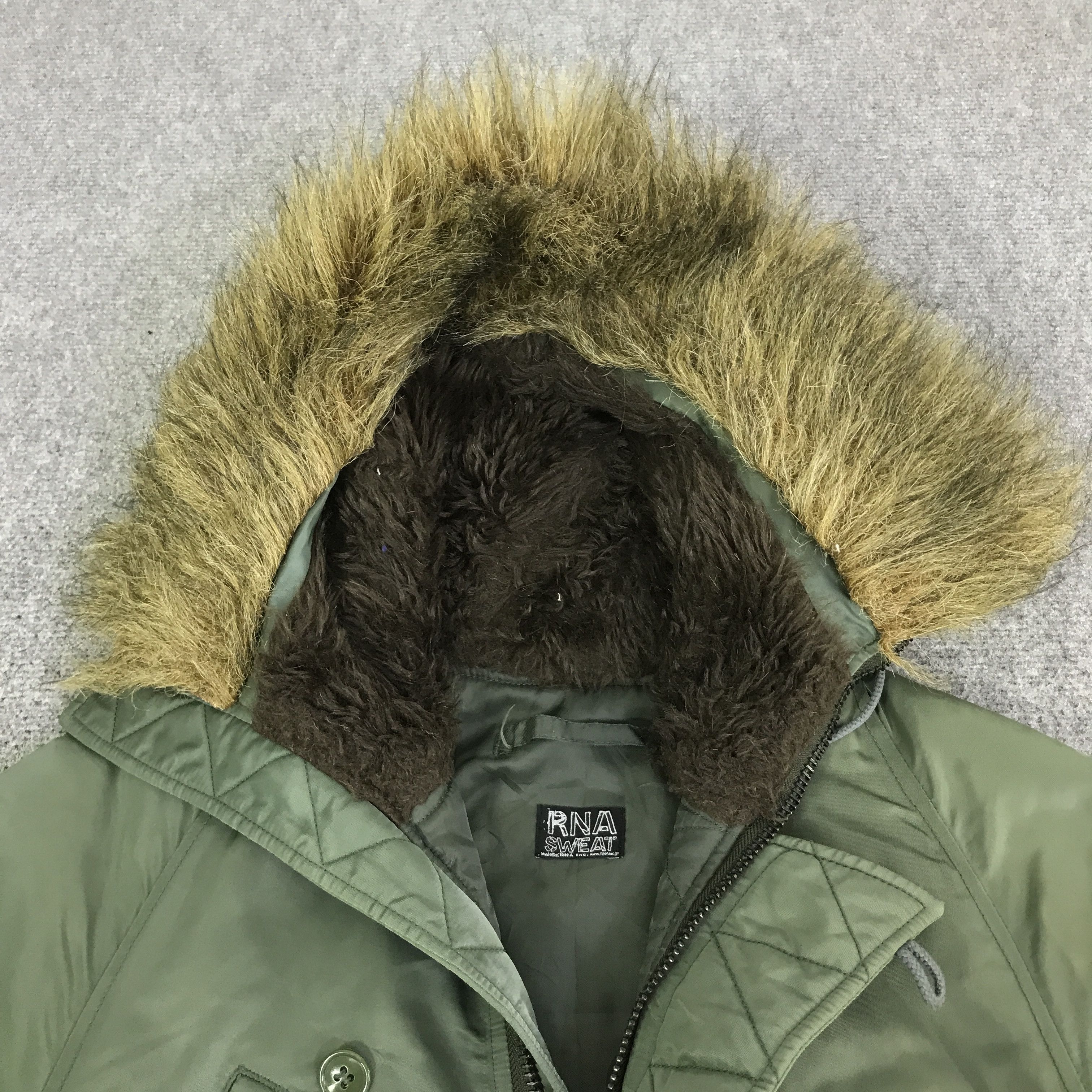 Japanese Brand Rna fur hoodie winter jacket K113B15 Size US M / EU 48-50 / 2 - 8 Thumbnail