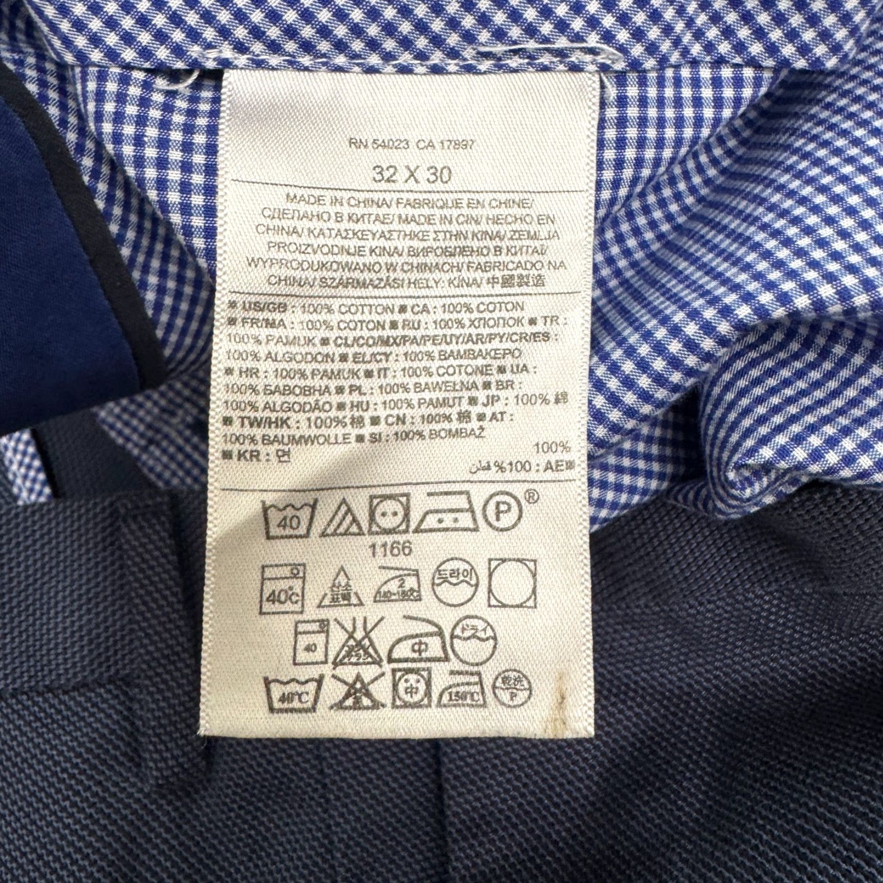 Banana Republic Banana Republic Non Iron Modern Slim Fit Dress Pants Mens 32x30 Navy Blue Work Size US 32 / EU 48 - 7 Thumbnail