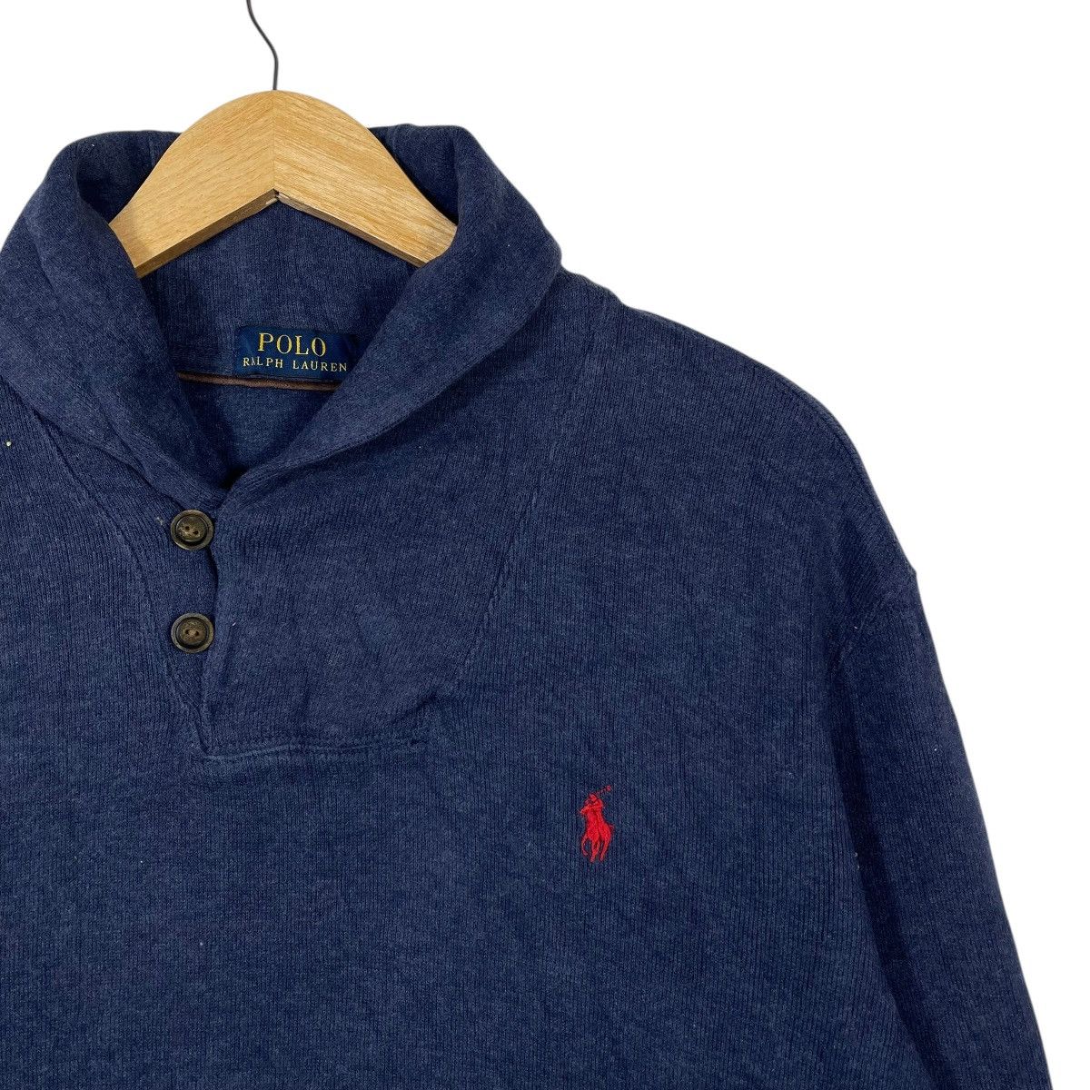 Polo Ralph Lauren Polo Ralph Lauren Shawl Collar Sweatshirt Pullover Pony Logo Size US L / EU 52-54 / 3 - 5 Thumbnail