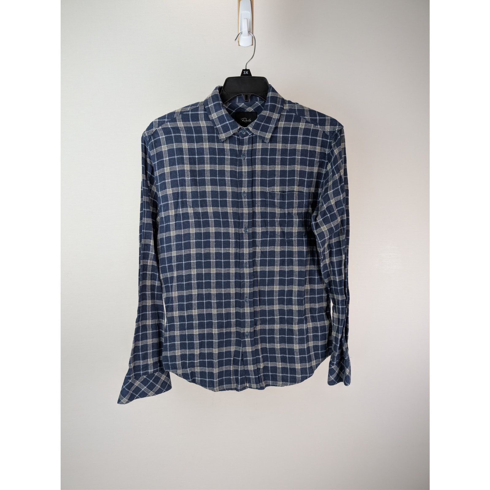 Rails o1rshd1 CC20 Checked Lennox Button up Shirt in Blue/Grey Size US M / EU 48-50 / 2 - 1 Thumbnail
