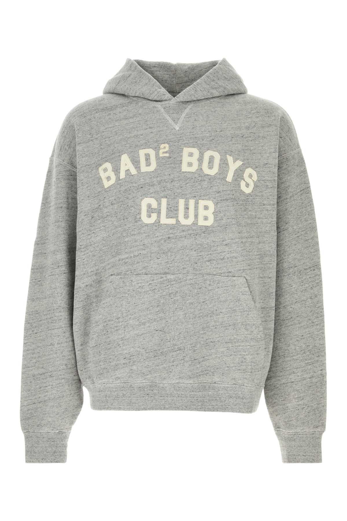 Dsquared2 Melange Grey Cotton Oversize Sweatshirt Size US M / EU 48-50 / 2 - 1 Thumbnail