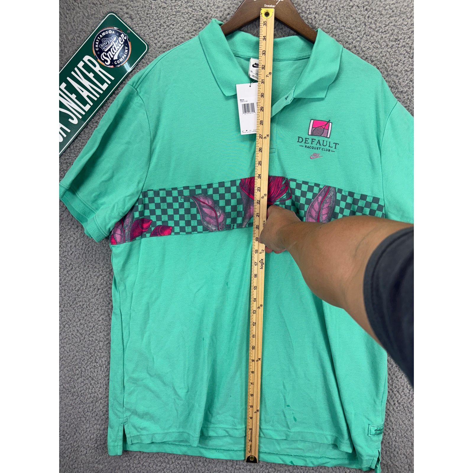 Nike Nike Dri-FIT Tennis Racquet Club Polo Shirt Green Mens XXL Size US XXL / EU 58 / 5 - 2 Thumbnail
