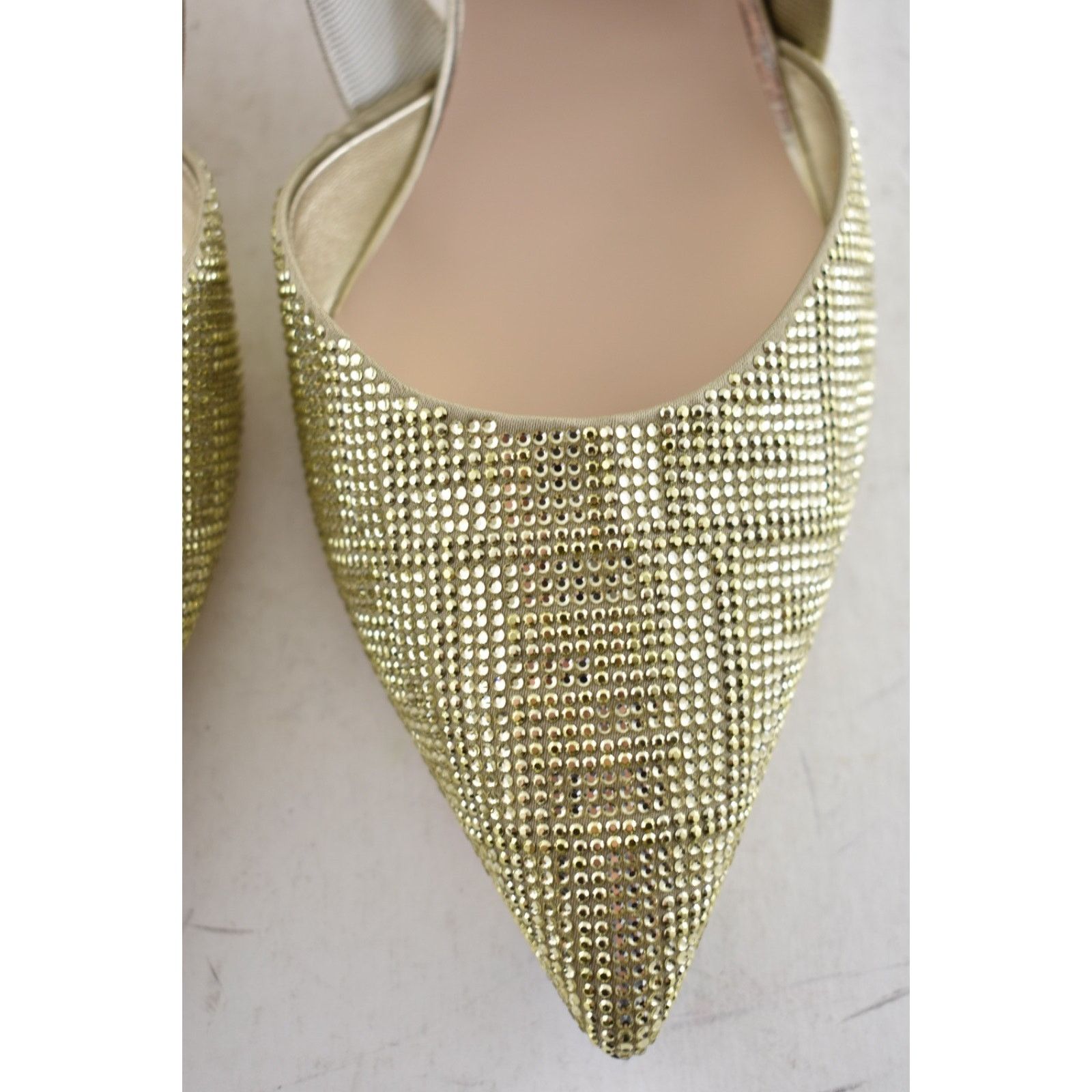 Fendi Fendi Colibri 55mm Gold Strass Crystal FF Slingback 42 Size US 12 / IT 42 - 10 Thumbnail