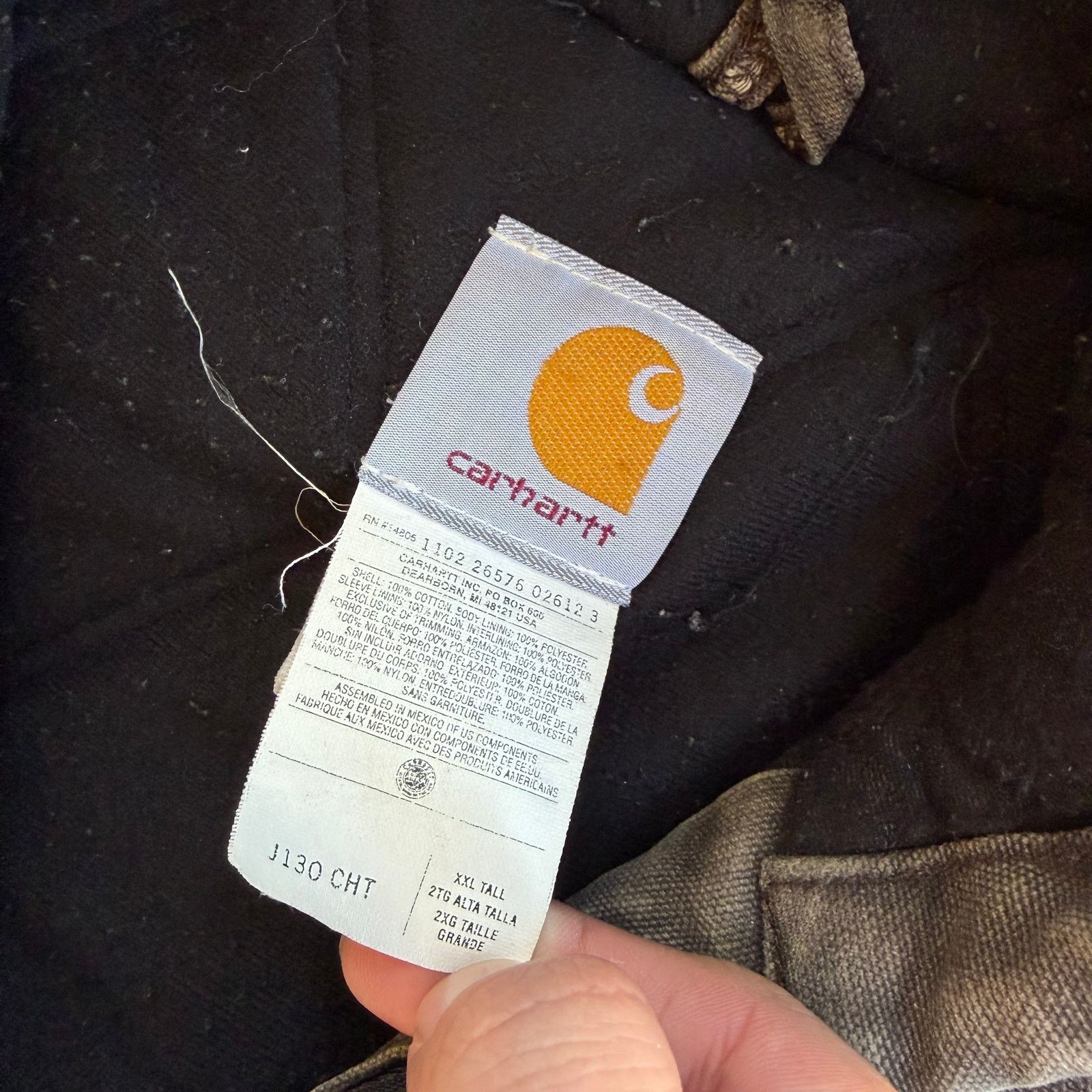 Carhartt × Vintage Carhartt J130 CHT brown hooded work wear jacket Size US XXL / EU 58 / 5 - 5 Thumbnail