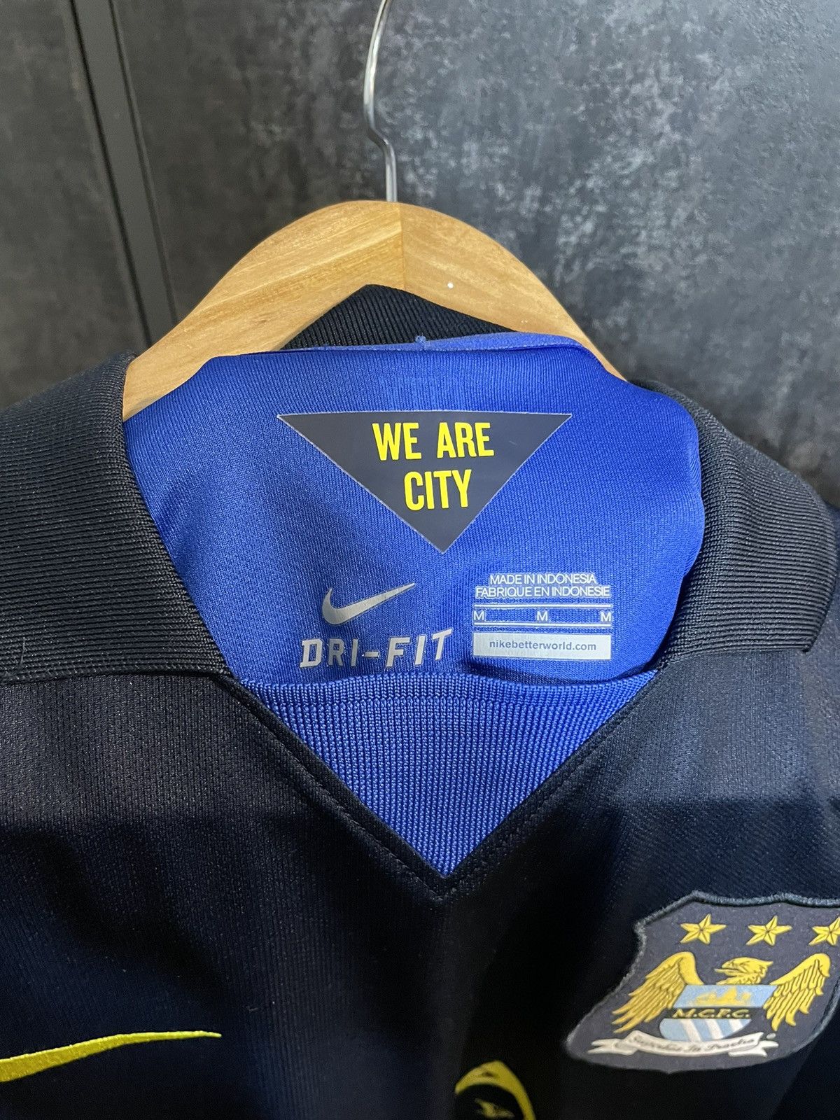 Nike Rare 2014 Nike Manchester City Long Sleeve Soccer Jersey Size US M / EU 48-50 / 2 - 10 Thumbnail