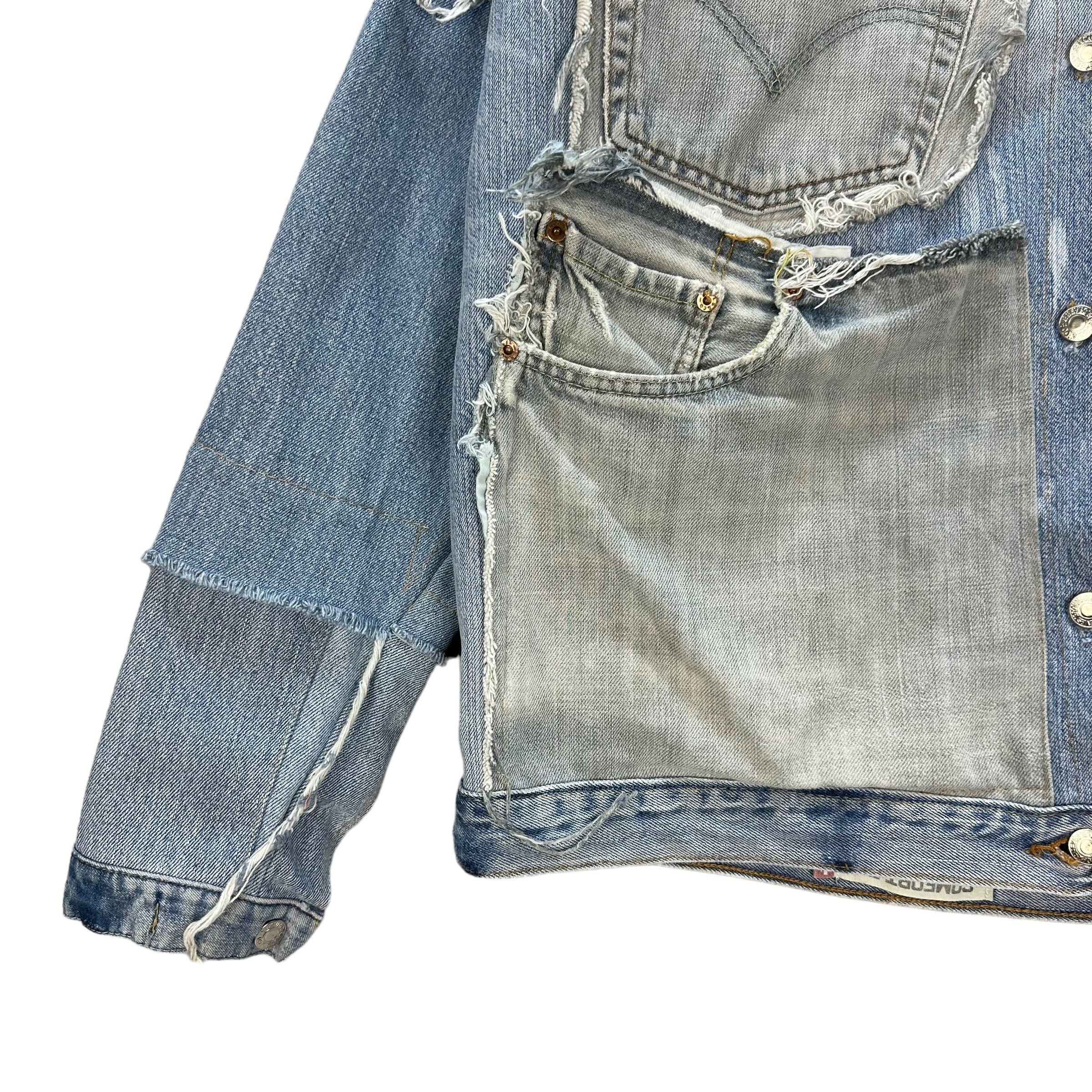 Other CUSTOM PATCH WORK ALL LEVIS DENIM JACKET #8670-019 Size US L / EU 52-54 / 3 - 5 Thumbnail