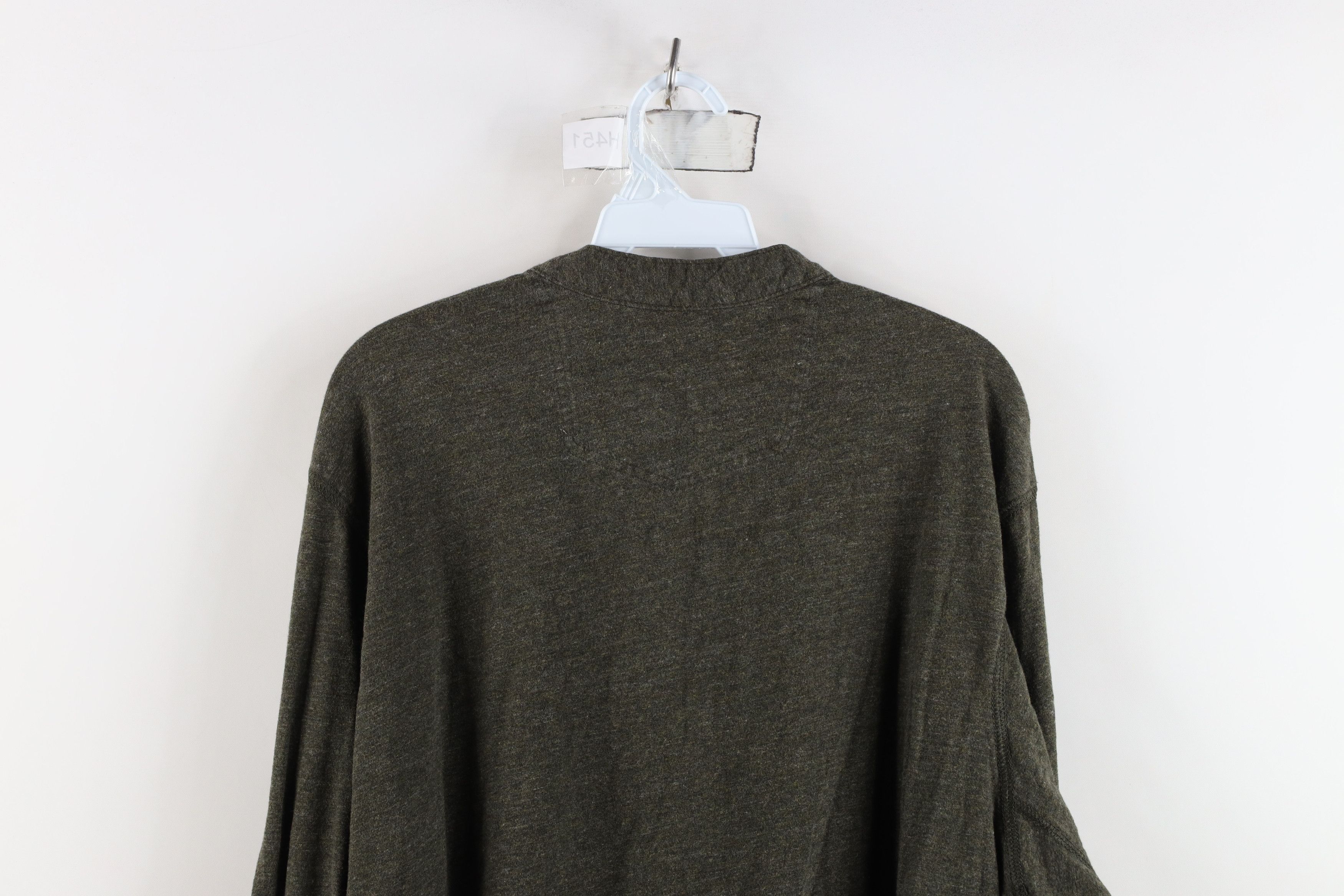 Eddie Bauer Vintage Eddie Bauer Knit Long Sleeve Henley T-Shirt Green Size US XXL / EU 58 / 5 - 11 Thumbnail
