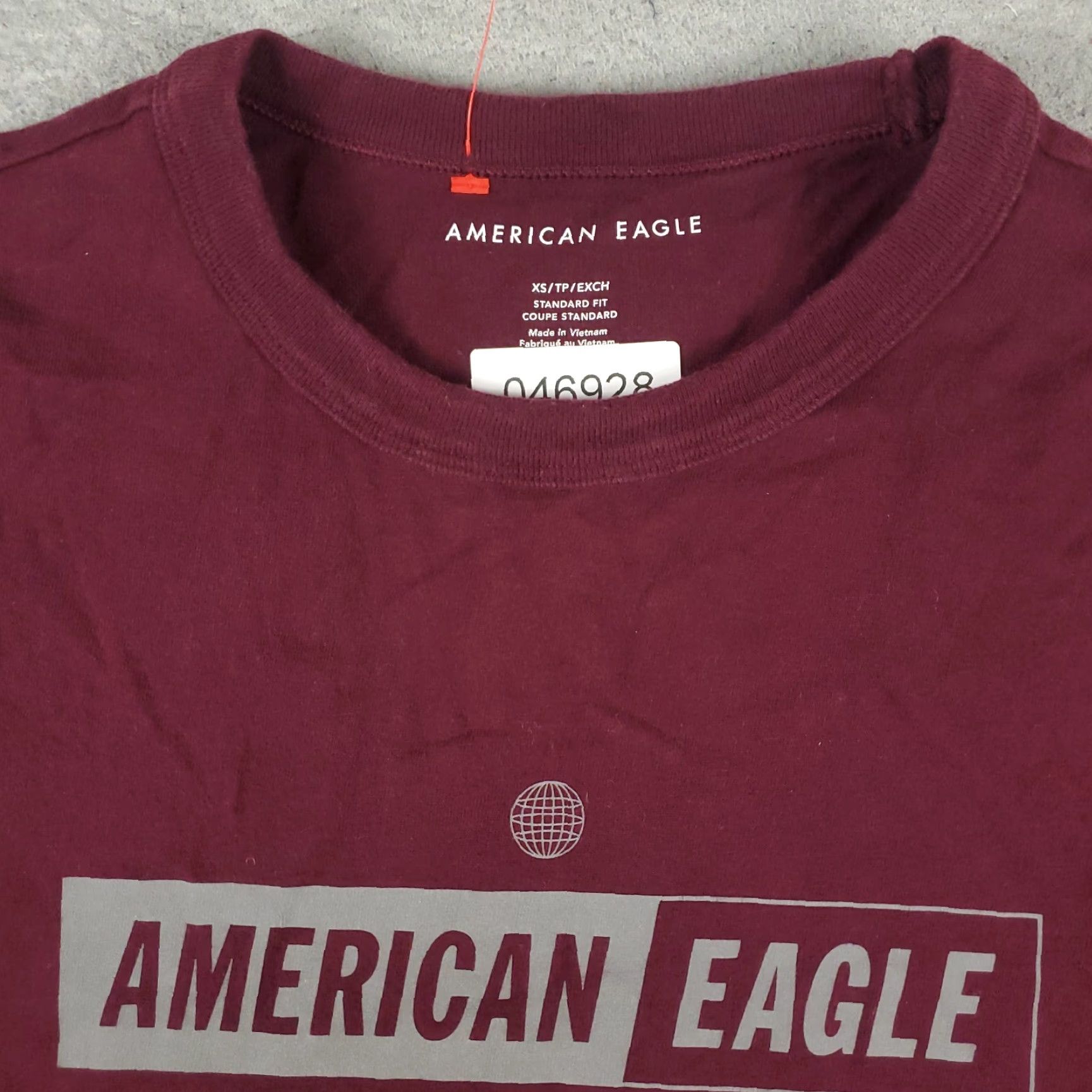 American Eagle Outfitters American Eagle Outfitters T-Shirt Mens XS Burgundy Long Sleeve Adult Crew Neck Warm Casual Shirt Size US XS / EU 42 / 0 - 3 Thumbnail