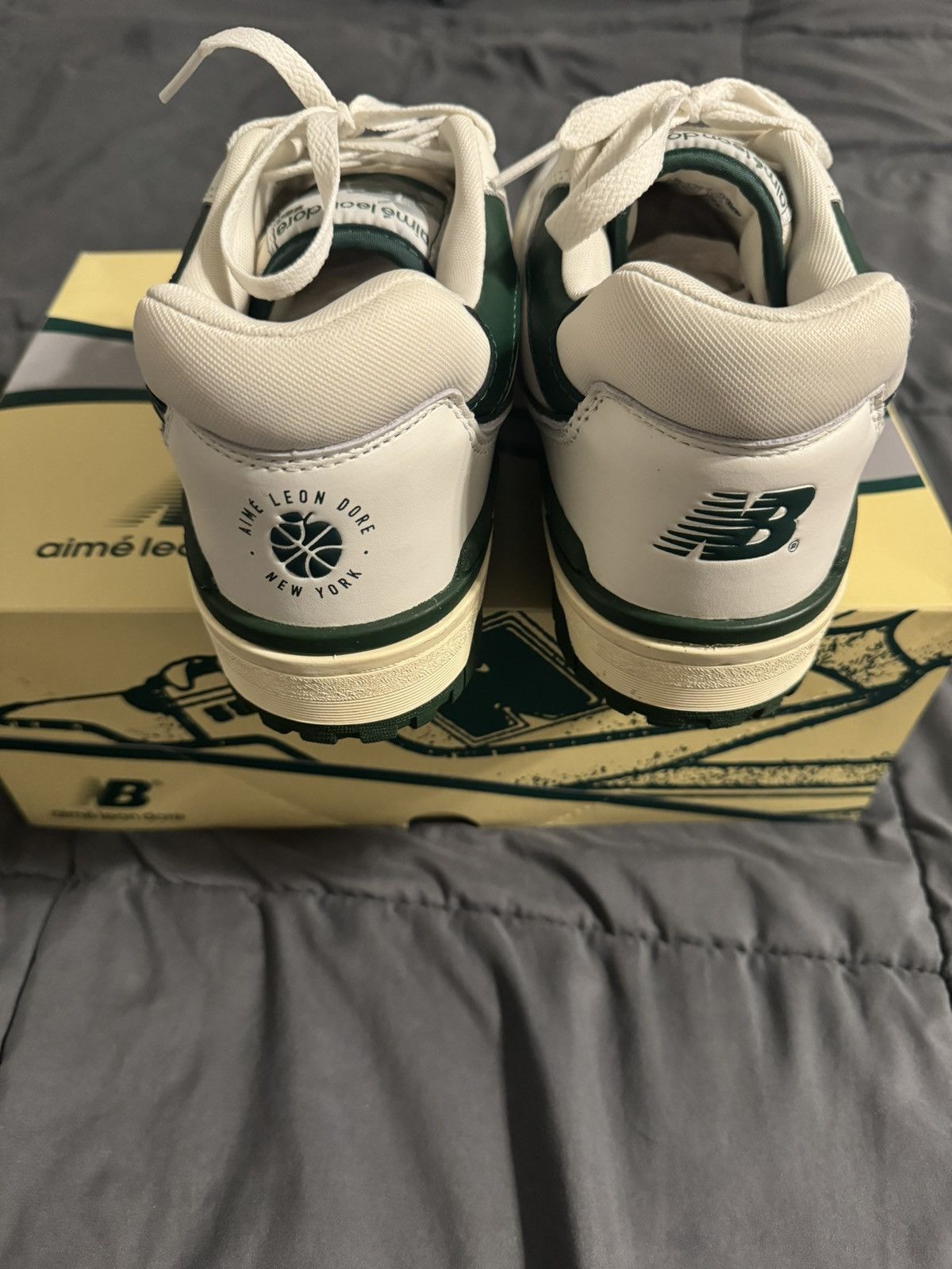 Aime Leon Dore × New Balance New Balance 550 - Aime Leon Dore White Green Size US 10.5 / EU 43-44 - 5 Thumbnail