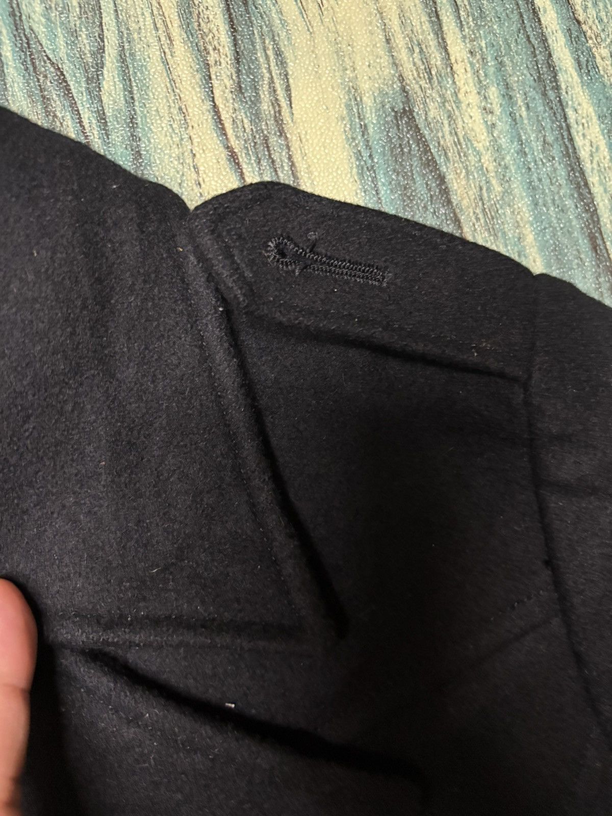 Japanese Brand Peyton Place Black Double Breasted Wool Coat Size M / US 6-8 / IT 42-44 - 6 Thumbnail