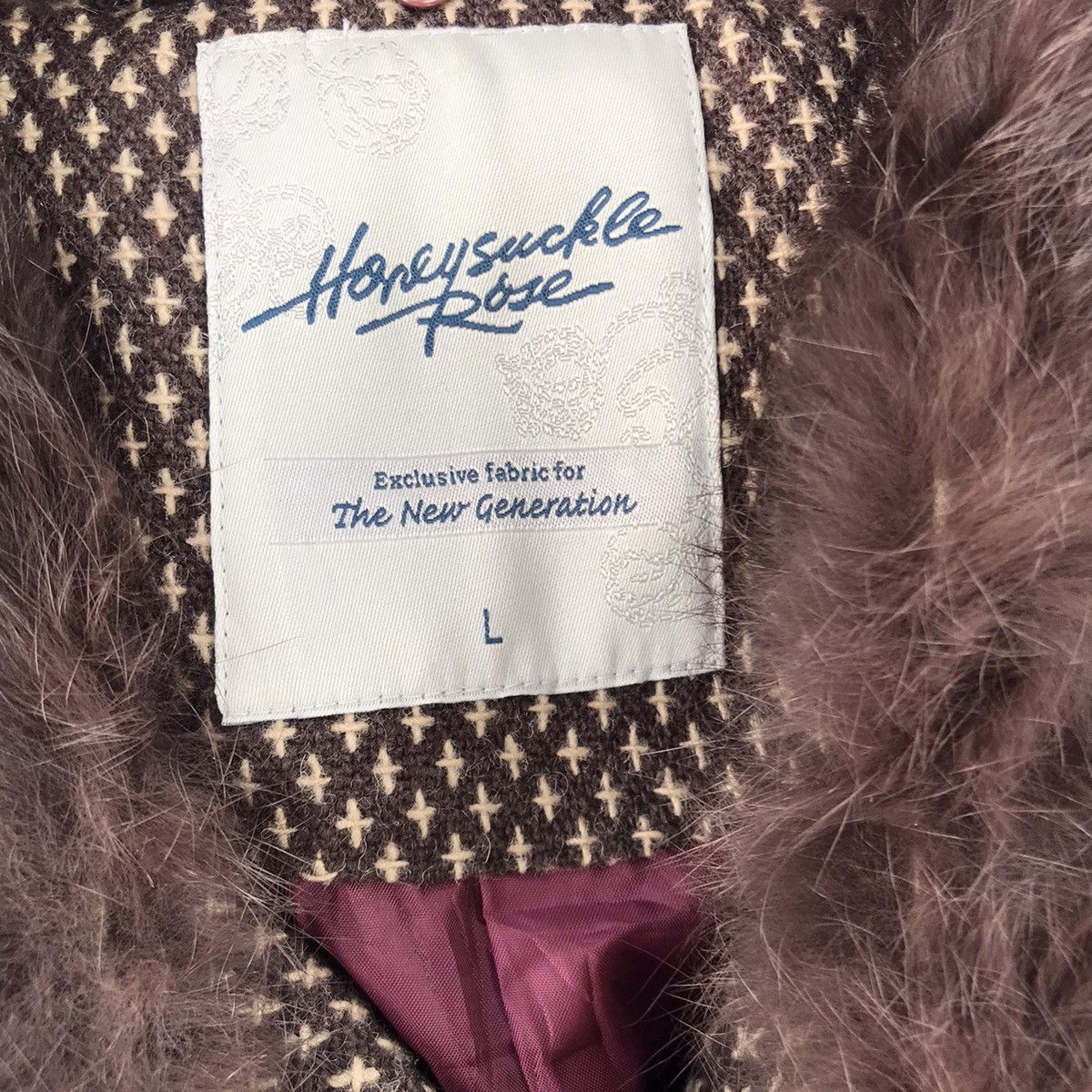 14th Addiction × If Six Was Nine × Japanese Brand Honey Suck Le Rose Faux Fur Wool Jacket LGB If Six Was Nine Size L / US 10 / IT 46 - 7 Thumbnail