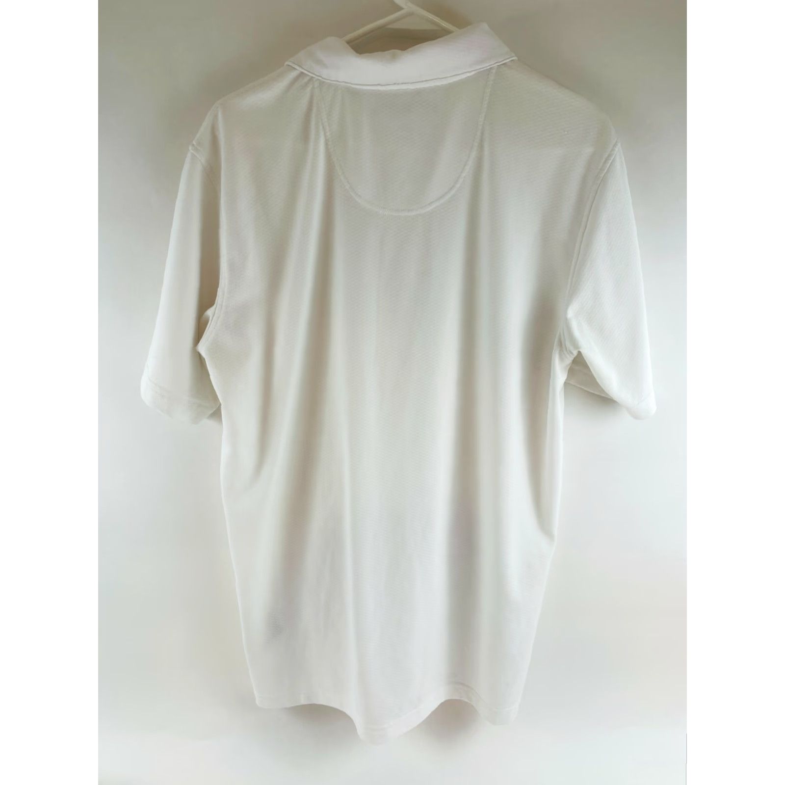 Vintage Pebble Beach Performance Polo Shirt Men's L White Short Sleeve 1/4 Button Golf Breathable Sports Shirt Regular Fit Size US L / EU 52-54 / 3 - 2 Thumbnail