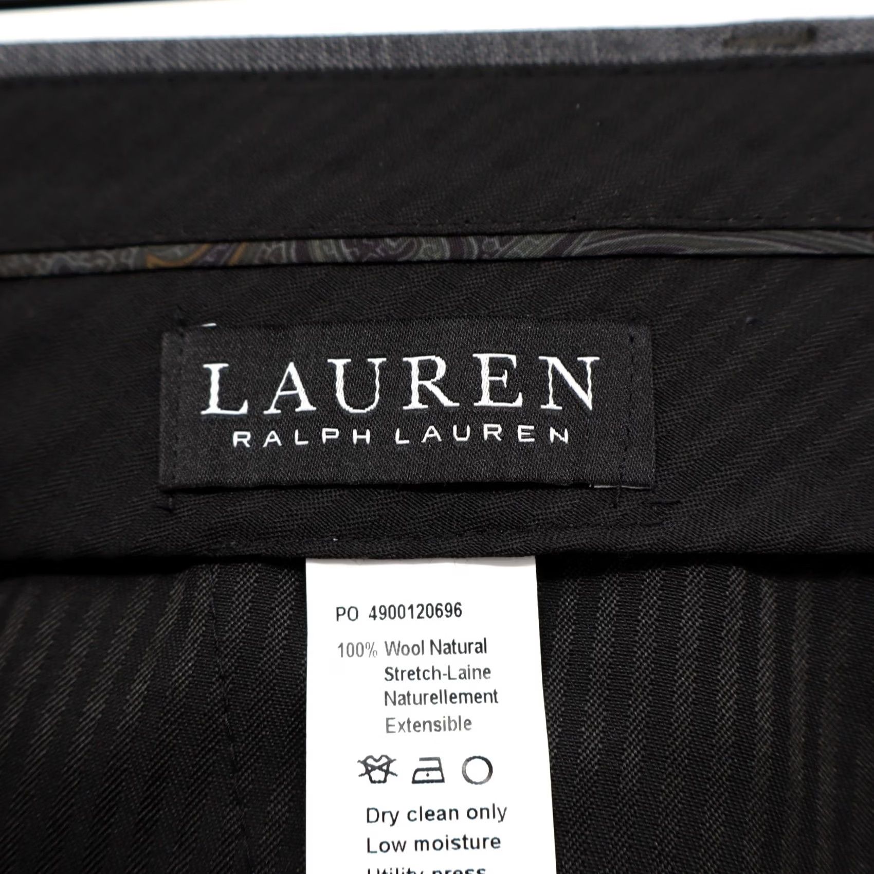 Ralph Lauren Lauren Ralph Lauren Ultra Flex Grey Wool Pant 36X32 NEW Men Trousers Pants Wool Gray Solid 36 32 Inseam 32” Inseam Size US 36 / EU 52 - 4 Thumbnail