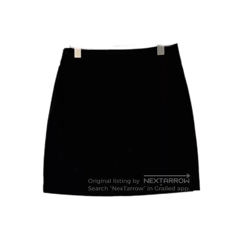 Hermes Hermes Dark blue metal leather decoration half skirt Size 42" / US 20 - 2 Thumbnail