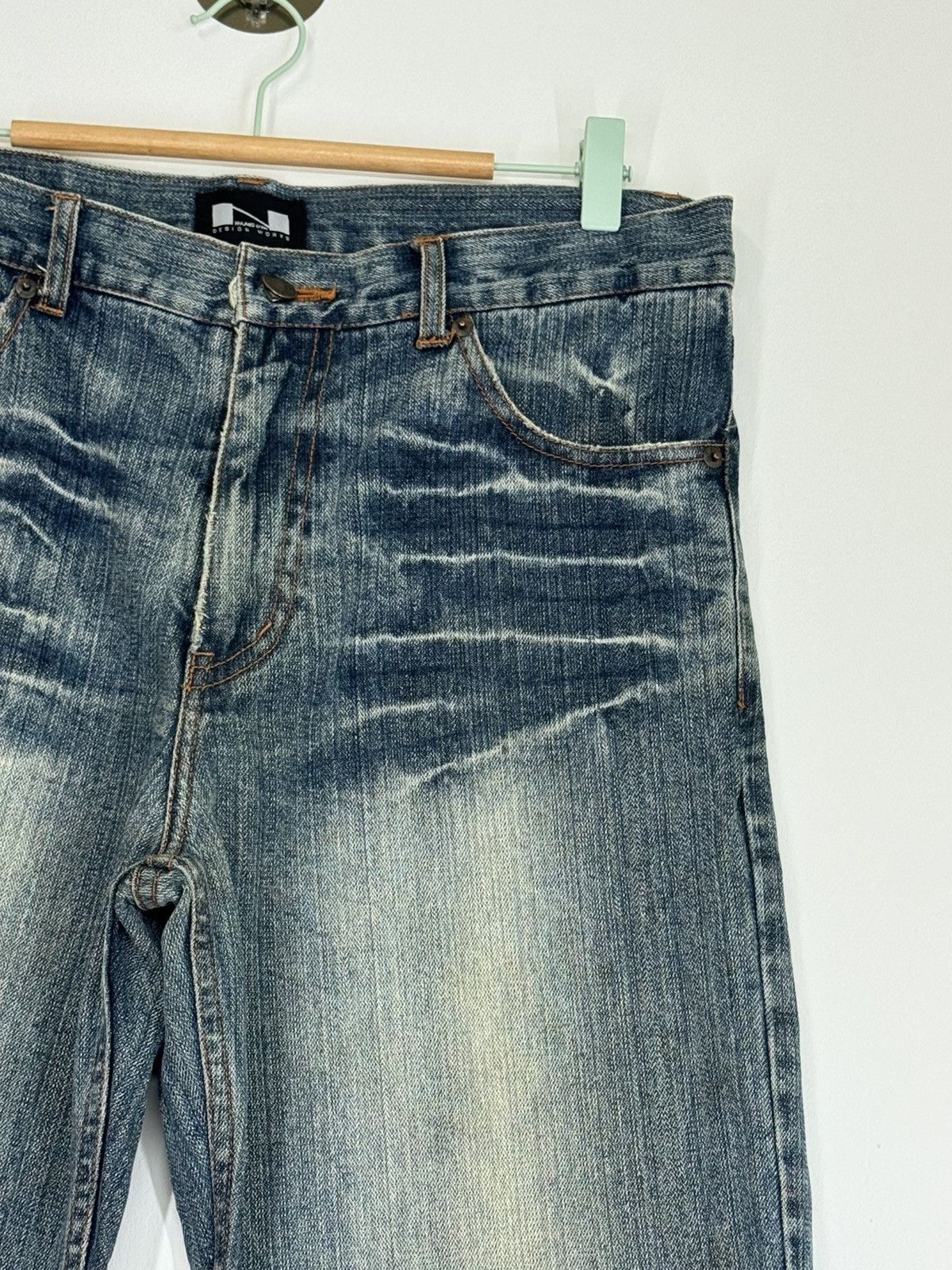If Six Was Nine × Japanese Brand × Vintage NYLAUS JEAN TARTAN PLAID JUNYA WATANABE DISTRESSED DENIM Size US 32 / EU 48 - 5 Thumbnail