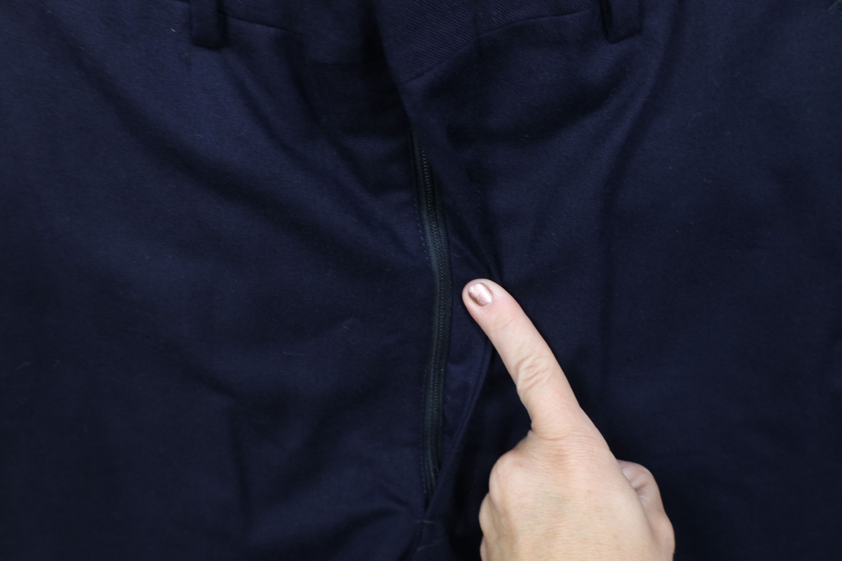 Vintage Vintage 70s Streetwear Wool Wide Leg Chino Pants Blue USA Size US 34 / EU 50 - 5 Thumbnail