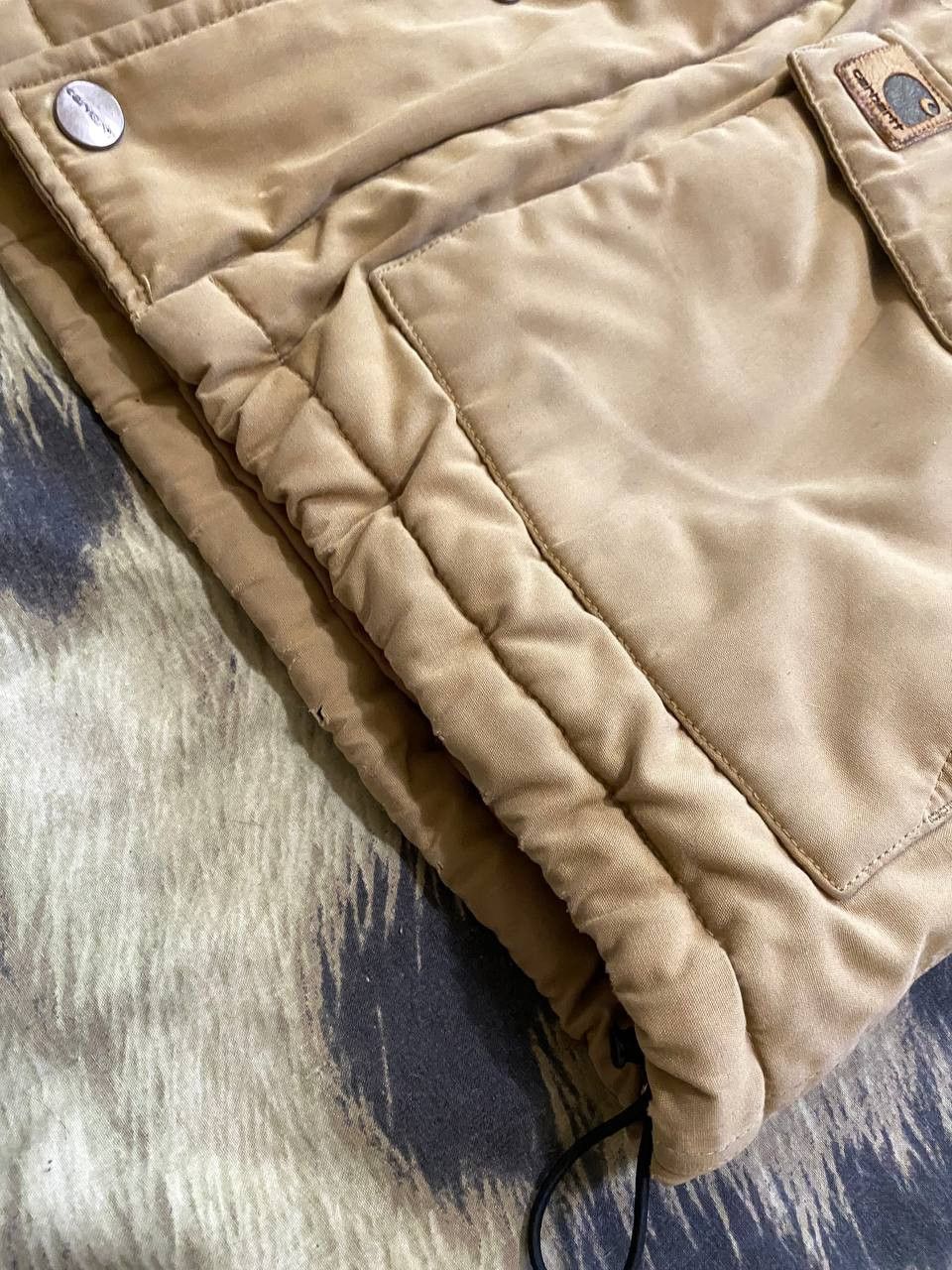 Carhartt vintage beige jacket logo Carhartt luxury Streetwear Y2K Size US L / EU 52-54 / 3 - 15 Thumbnail