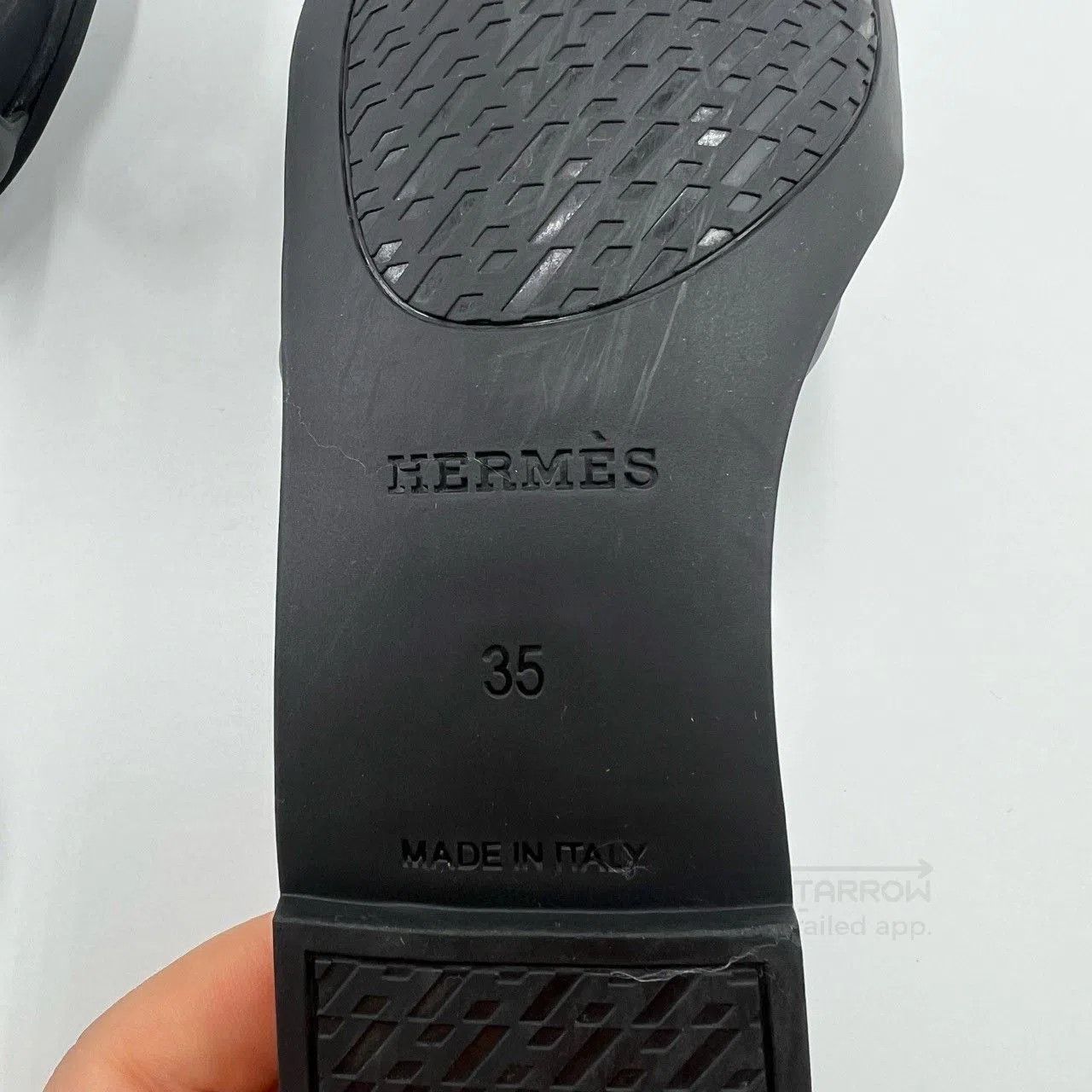 Hermes Hermes Black Pig Nose Slippers. Size US 4 / IT 34 - 5 Thumbnail