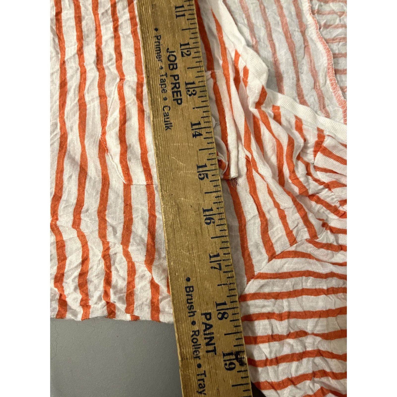 Vintage Vintage 89th & Madison Women's Large Red & White Striped Rayon Scoop Neck Top Adult Clothing Size L / US 10 / IT 46 - 5 Thumbnail