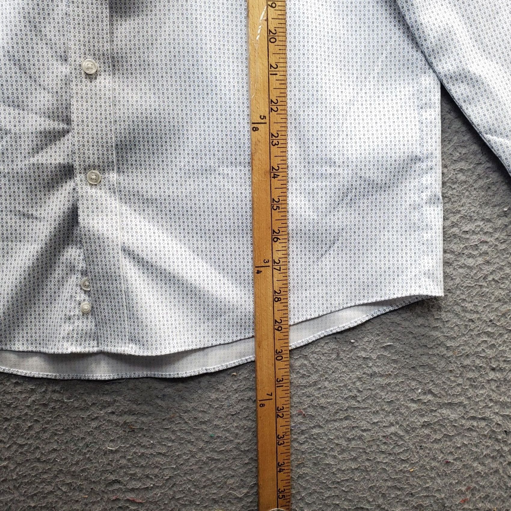 Stafford Stafford Dress Shirt Mens M Multi Regular Fit Sweat Repel Collar Button Up Size 40R - 3 Thumbnail