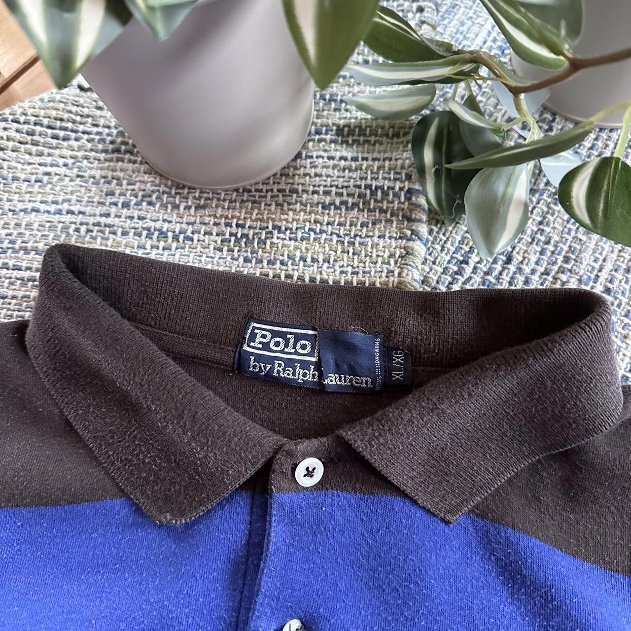 Polo Ralph Lauren Vintage Y2K Polo Ralph Lauren Striped Long Sleeve Rugby Size US XL / EU 56 / 4 - 4 Thumbnail