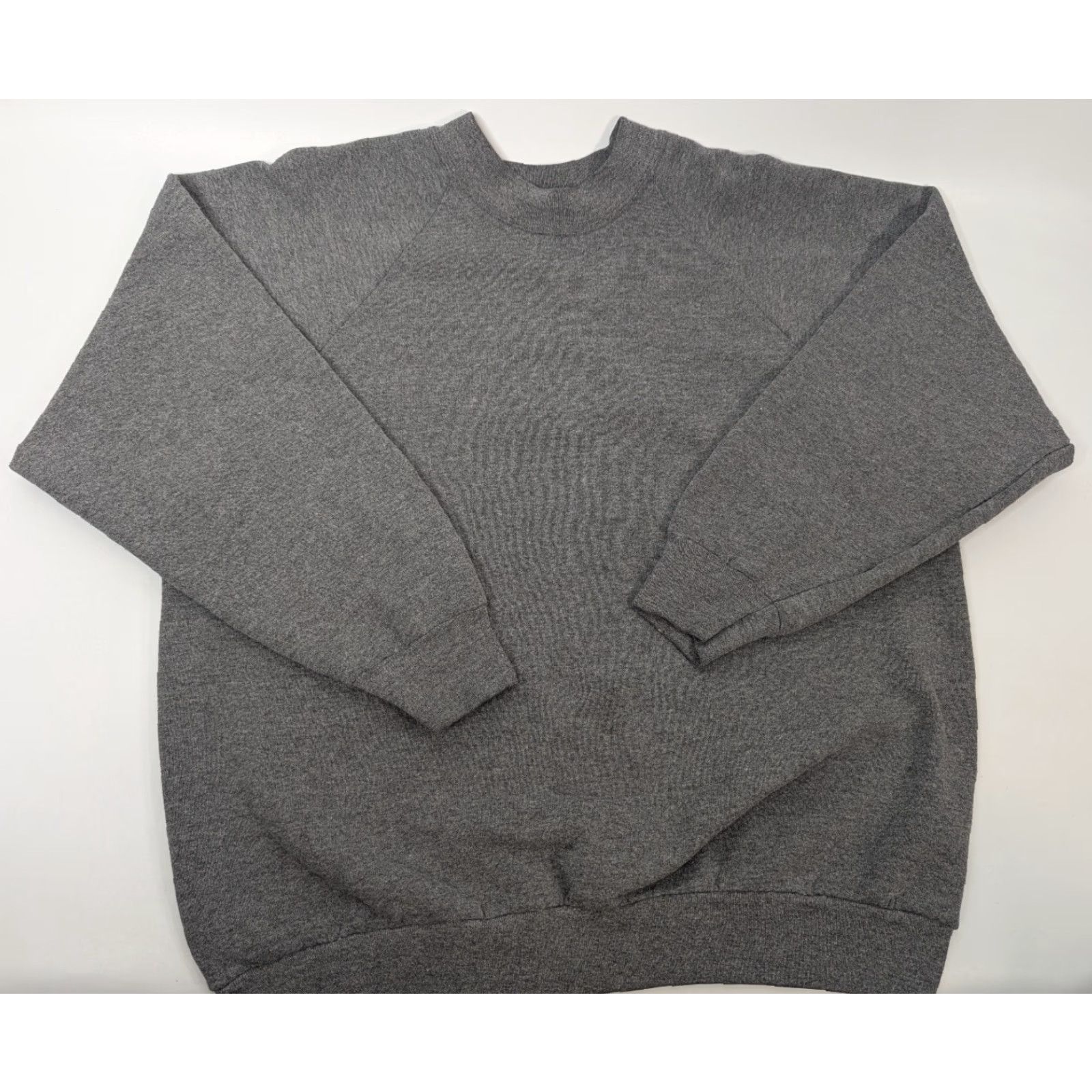 Fruit Of The Loom VINTAGE Fruit of the Loom Sweatshirt Gray Pullover Ladies Size L 90s Activewear Crew Neck Cotton Blend Sweatshirt Womens Size L / US 10 / IT 46 - 7 Thumbnail