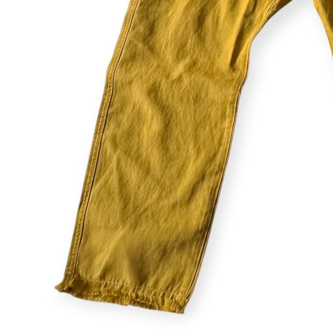 Nili Lotan Nili Lotan Luna Pants, Size 2. Mustard, Cotton/Linen, NWT Size 26" / US 2 / IT 38 - 10 Thumbnail
