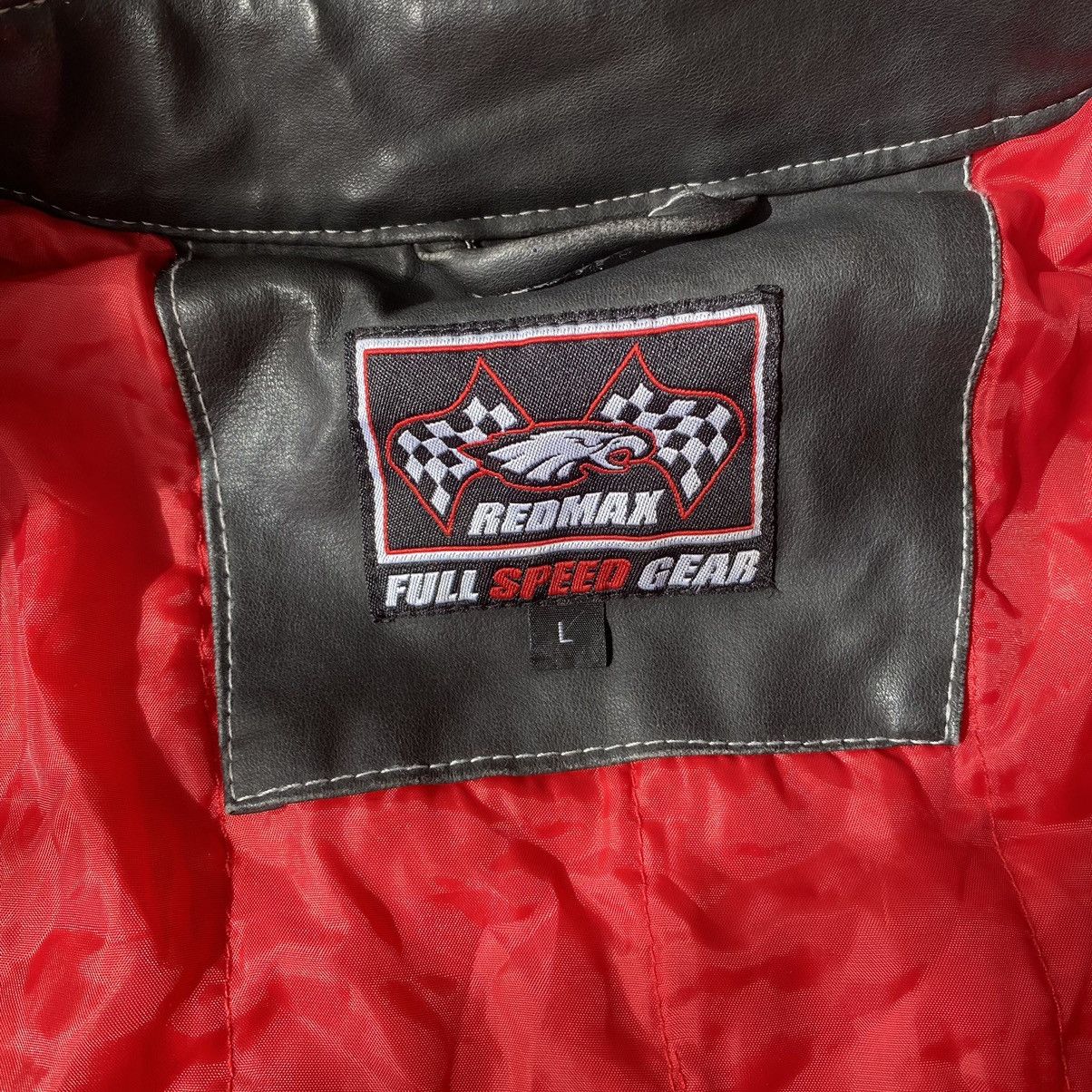 Vintage Vintage Leather Jacket Redmax Unlimited Crew Y2K Size US L / EU 52-54 / 3 - 7 Thumbnail