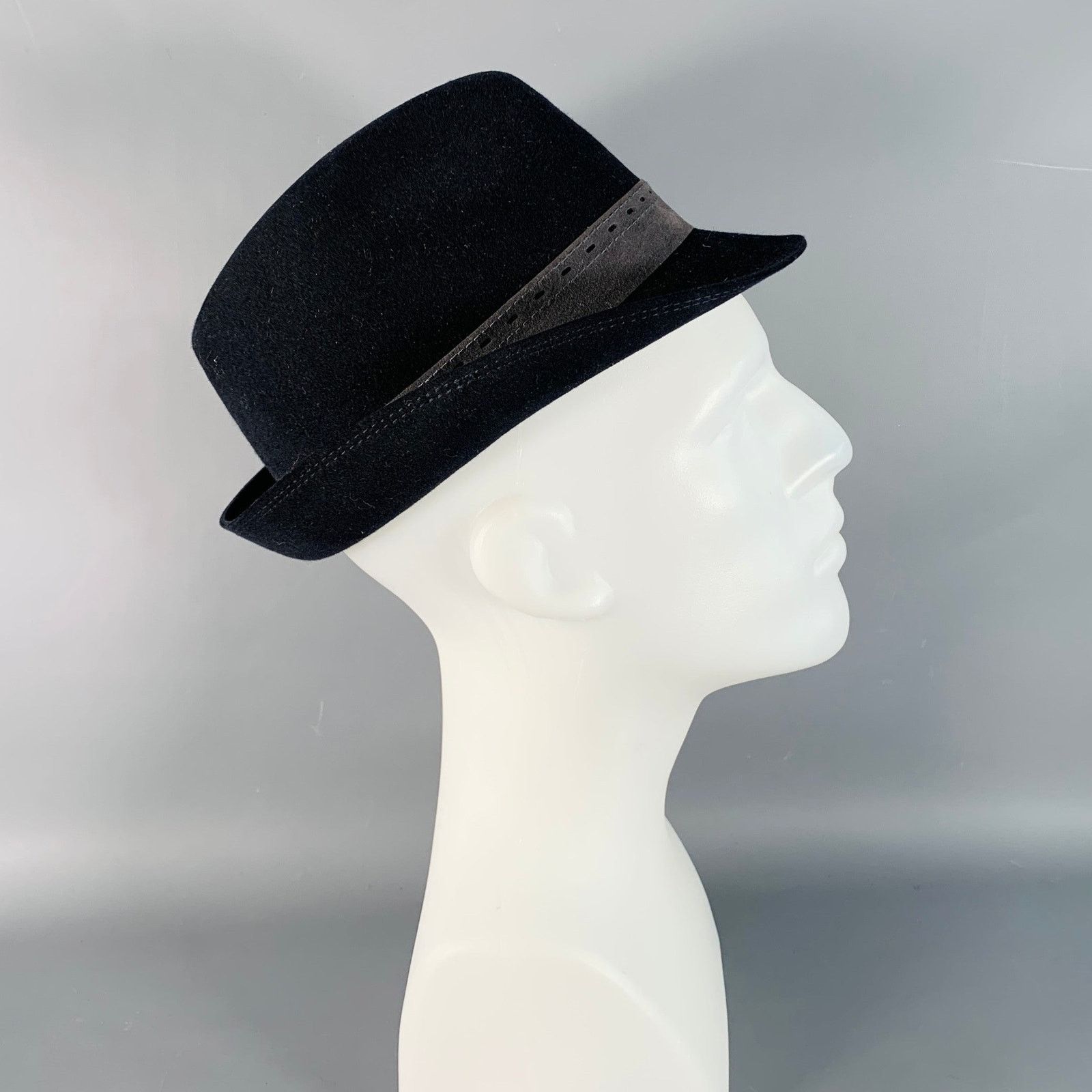 Other MARLOW Black Charcoal Wool Felt Trilby Fedora Hat Size ONE SIZE - 1 Thumbnail
