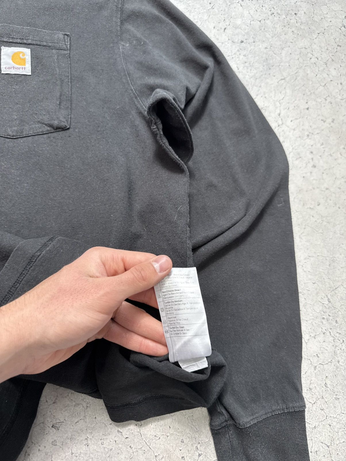 Carhartt × Carhartt Wip × Vintage Carhartt Vintage Pocket Longsleeve Black Size XL Size US XL / EU 56 / 4 - 9 Thumbnail