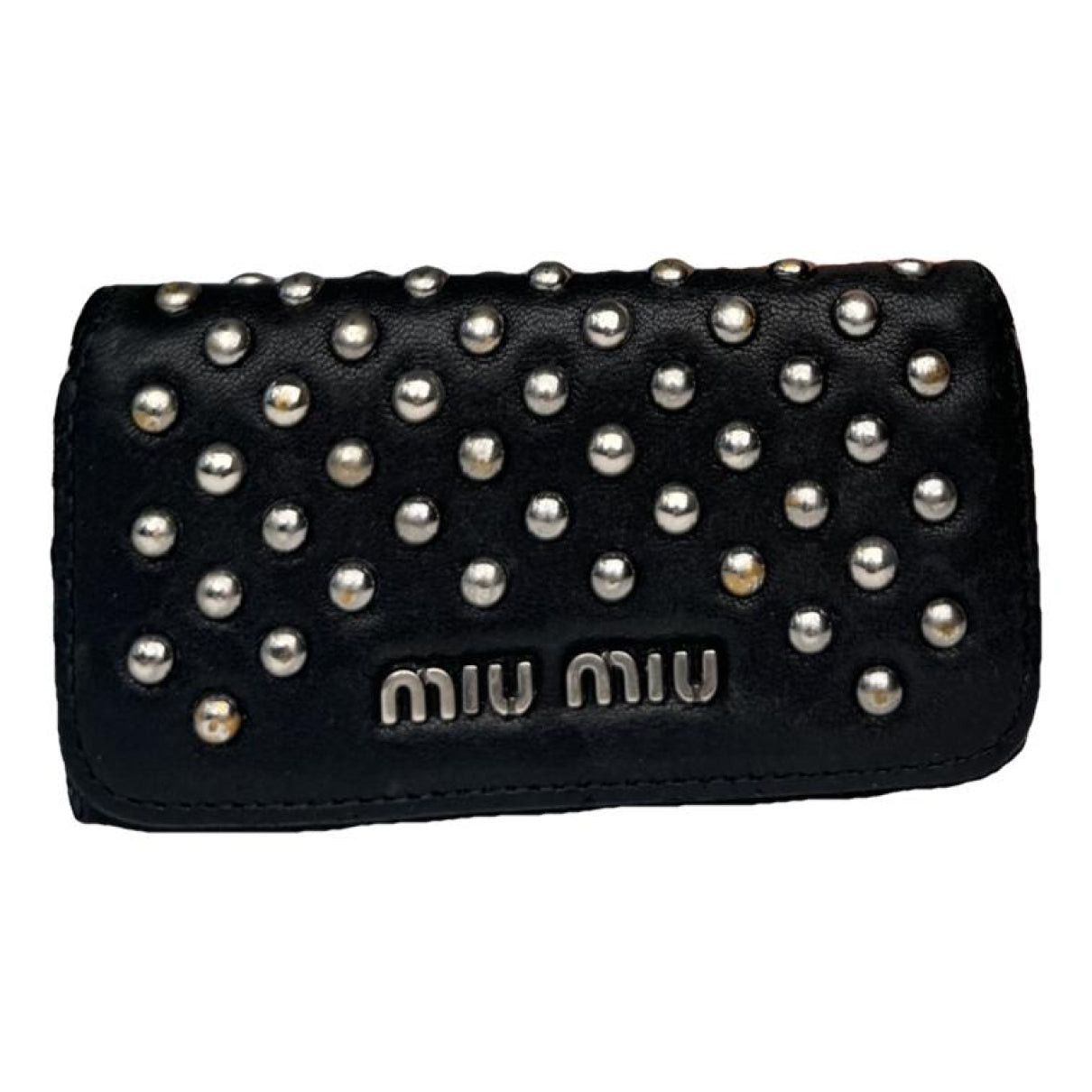 Miu Miu Black Leather Purse Size ONE SIZE - 1 Thumbnail
