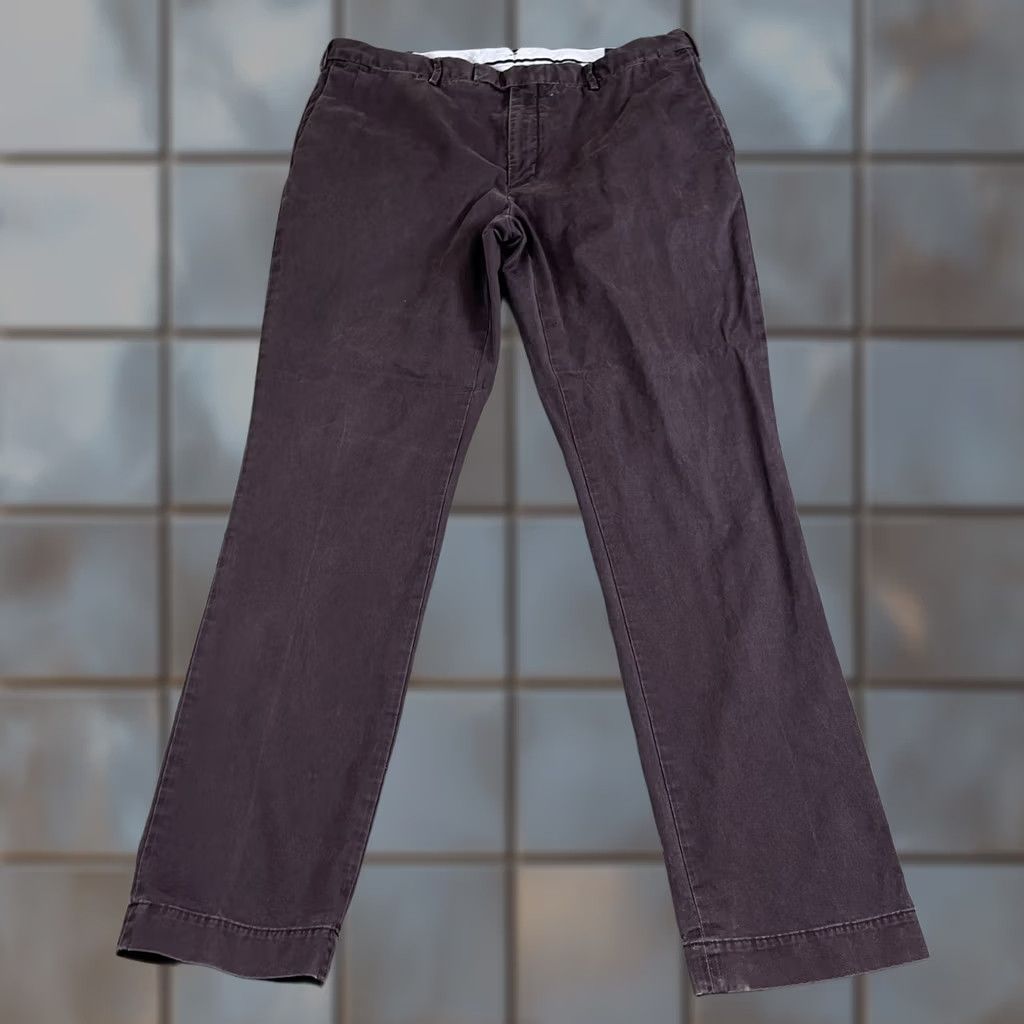 Polo Ralph Lauren Polo Ralph Lauren Slim Chino Trousers Pants 36 Regular 34 Purple Cotton Elastane Slim Fit Men’s Green? Purple Size US M / EU 48-50 / 2 - 1 Thumbnail