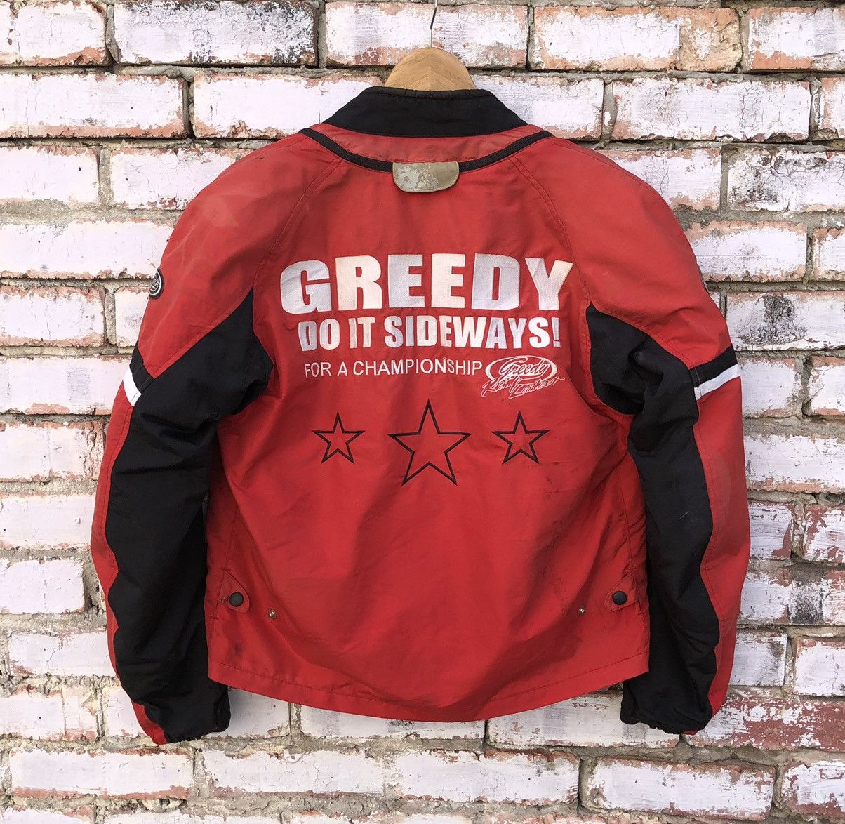 Japanese Brand Vintage Greedy Racing Riding Sun Faded Jacket Size US M / EU 48-50 / 2 - 1 Thumbnail