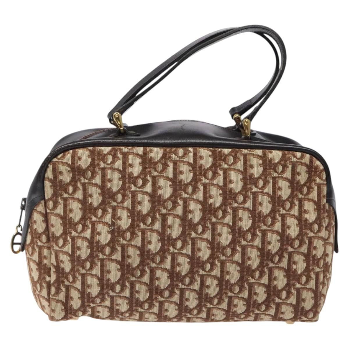 Dior DIOR Trotter Canvas Hand Bag Beige Gold Size ONE SIZE - 2 Thumbnail