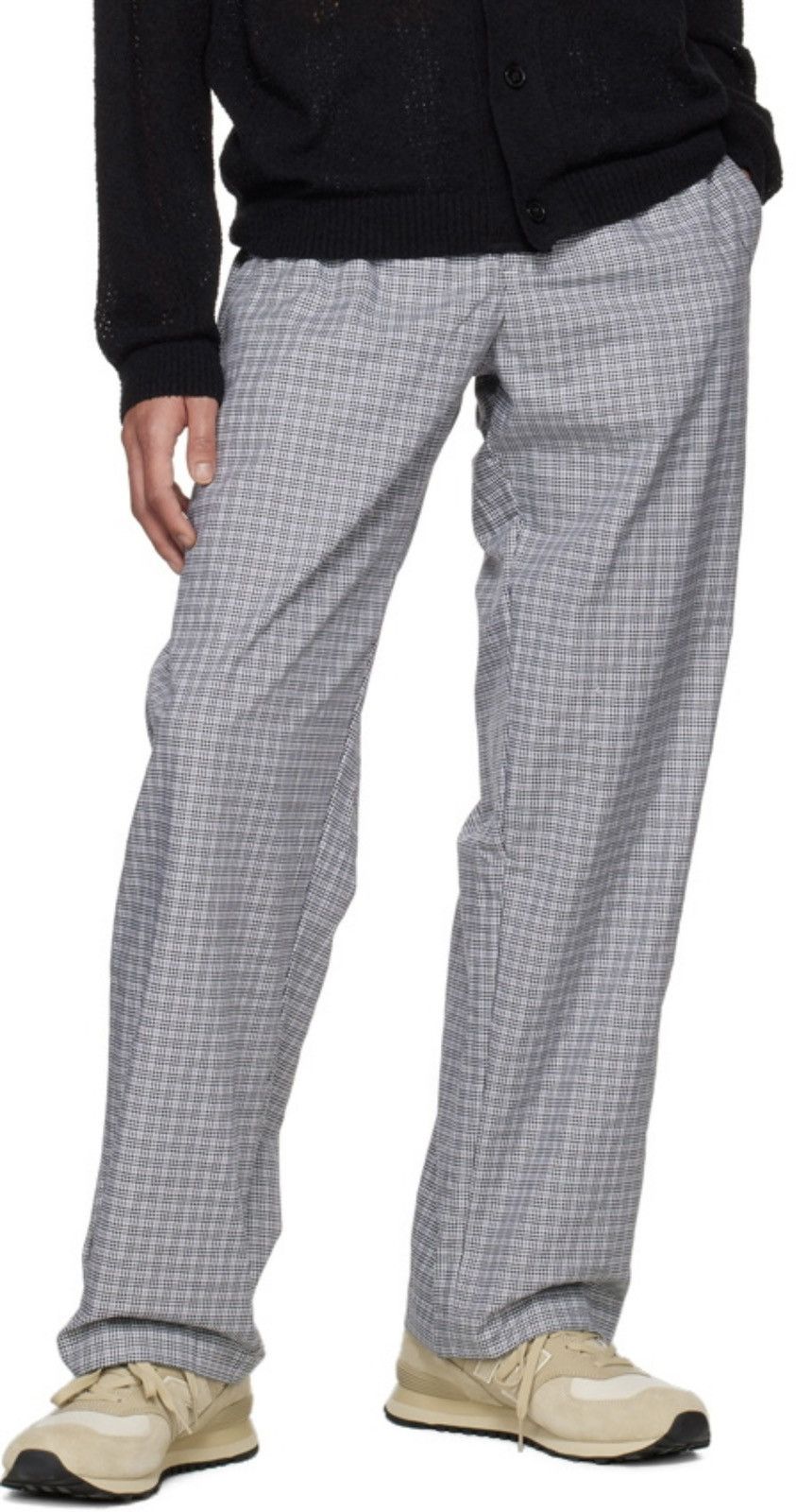 Mfpen mfpen SSENSE Exclusive Black & White Easy Trousers Size US 34 / EU 50 - 2 Thumbnail