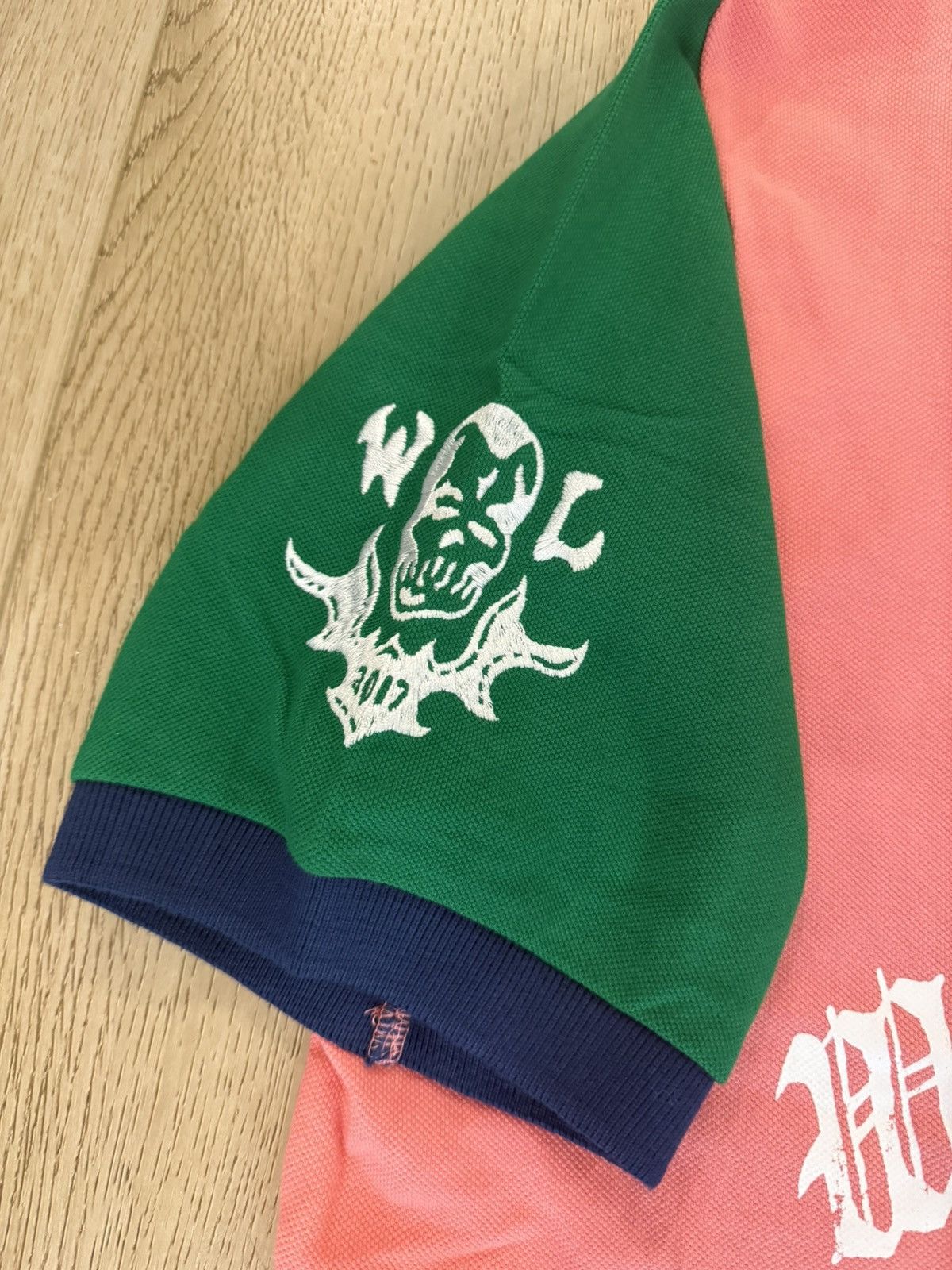 Warren Lotas Mainline Reaper Academy Polo Pink Navy Green Size US XL / EU 56 / 4 - 6 Thumbnail
