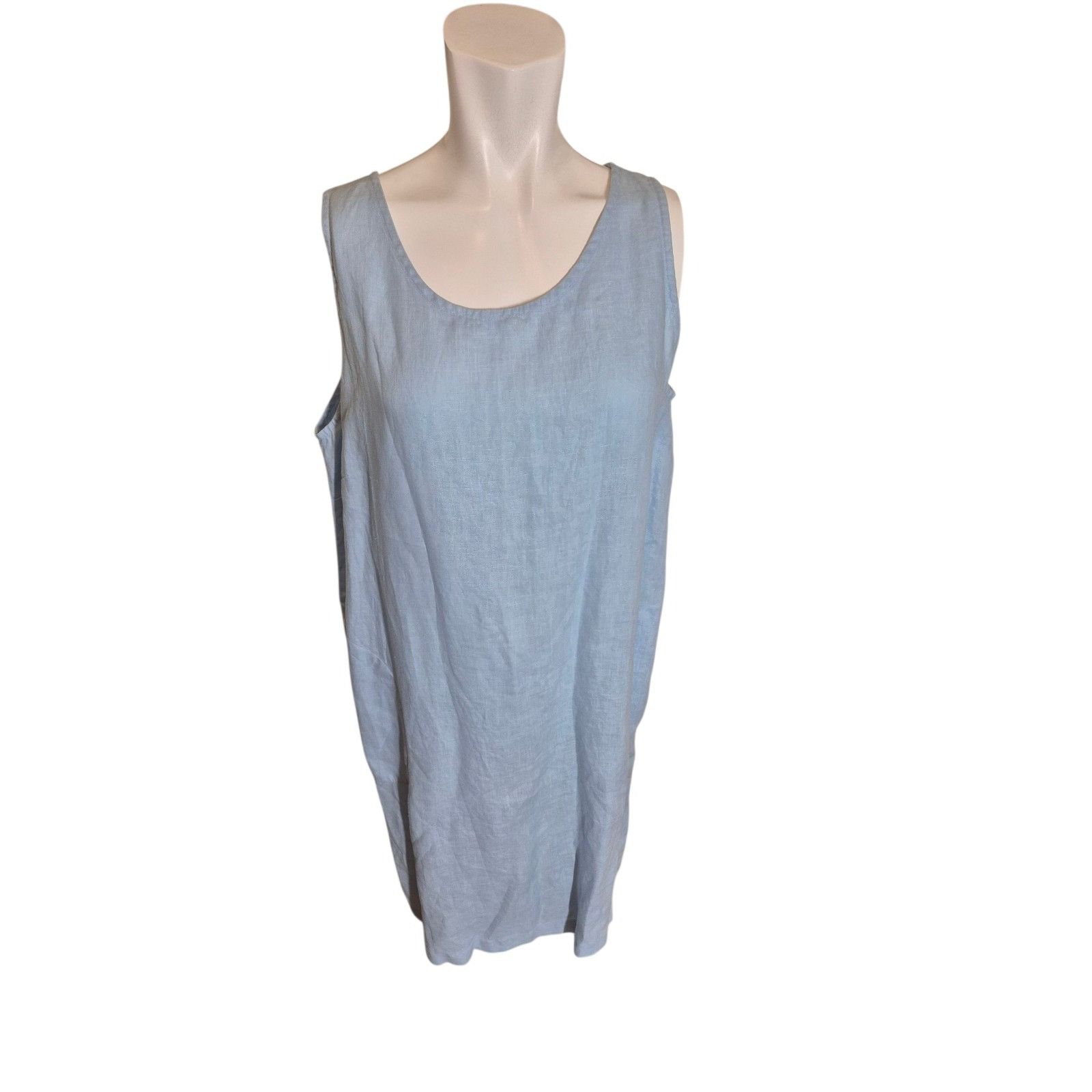 Other Lulu-B VTG 100% Linen Dress Linen ShiftTank Dress Linen Sund Size L / US 10 / IT 46 - 1 Thumbnail